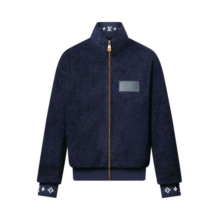 Louis Vuitton Leather Patch Fleece Blouson Size US M / EU 48-50 / 2 - 1 Thumbnail