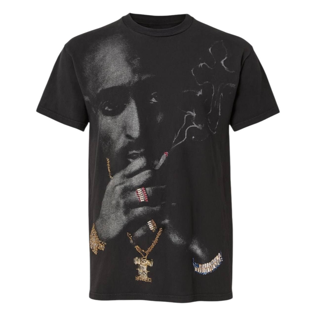 Vintage 2001 TUPAC SHAKUR RAP TEE NEO FACE RHINESTONES GRAPHIC TSHIR Size US M / EU 48-50 / 2 - 1 Thumbnail