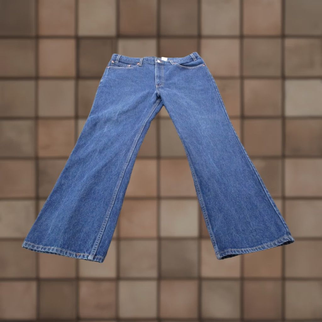 Levi's Vintage Levi's Jeans Mens 38 X 30 Denim Bootcut 517 Red Tab 90s Jeans Mens Regular Blue Cotton Denim 5-Pocket Levi's 517 Bootcut Vintage Mens Jeans Size US 36 / EU 52 - 1 Thumbnail