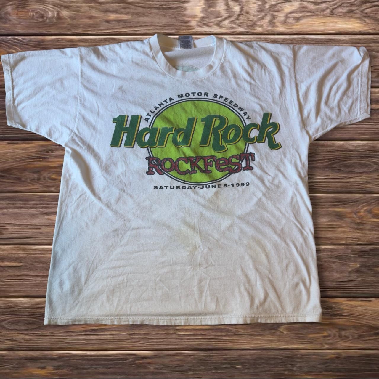 Band Tees Vintage 1999 Hard Rock Cafe Rock Fest Tee Shirt Size XL Size US L / EU 52-54 / 3 - 3 Thumbnail