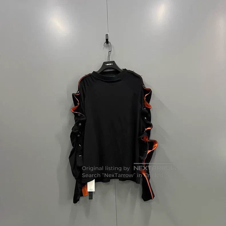 Y/Project Size S Black button round neck long sleeve