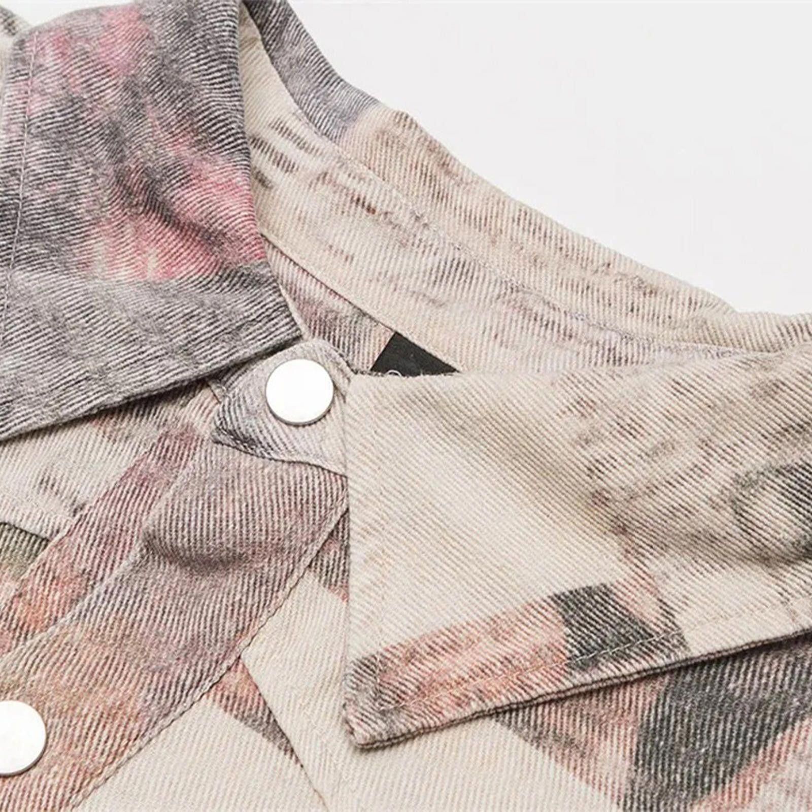 Other Newspaper Print Vintage Wash Denim Jacket — Boxy Fit Size US L / EU 52-54 / 3 - 5 Thumbnail