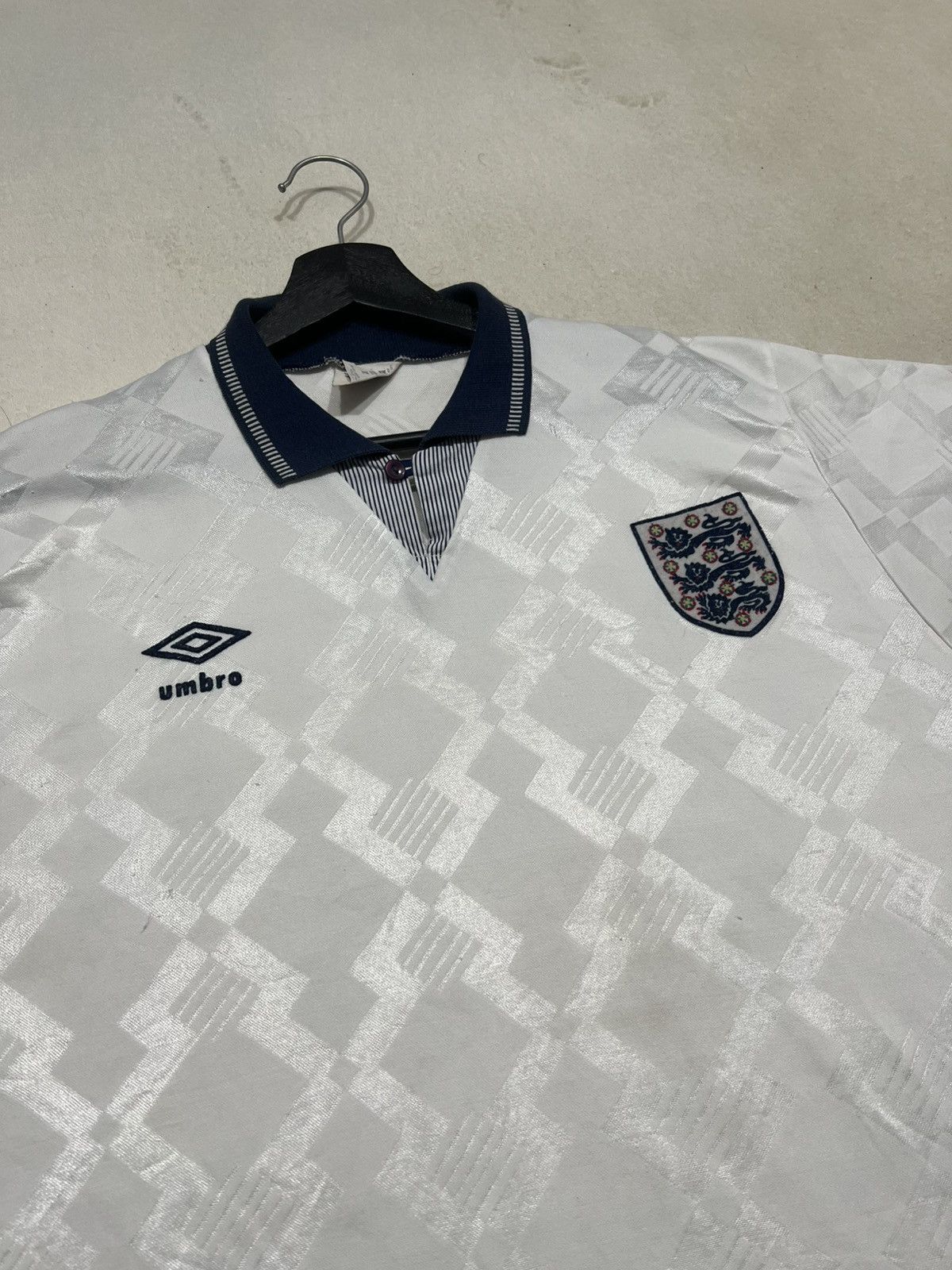 Umbro England 1990-92 Umbro Home Jersey Vintage Size US XL / EU 56 / 4 - 4 Thumbnail