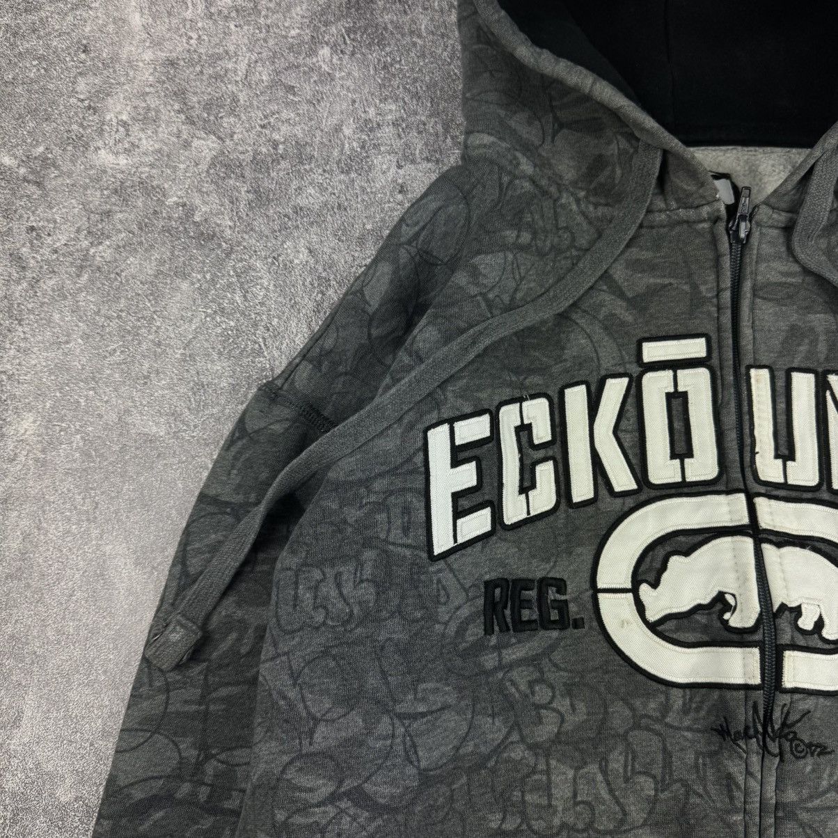 Ecko Unltd. Ecko Unltd Graffiti All-Over Print Full-Zip Hoodie Grey Size US M / EU 48-50 / 2 - 2 Thumbnail