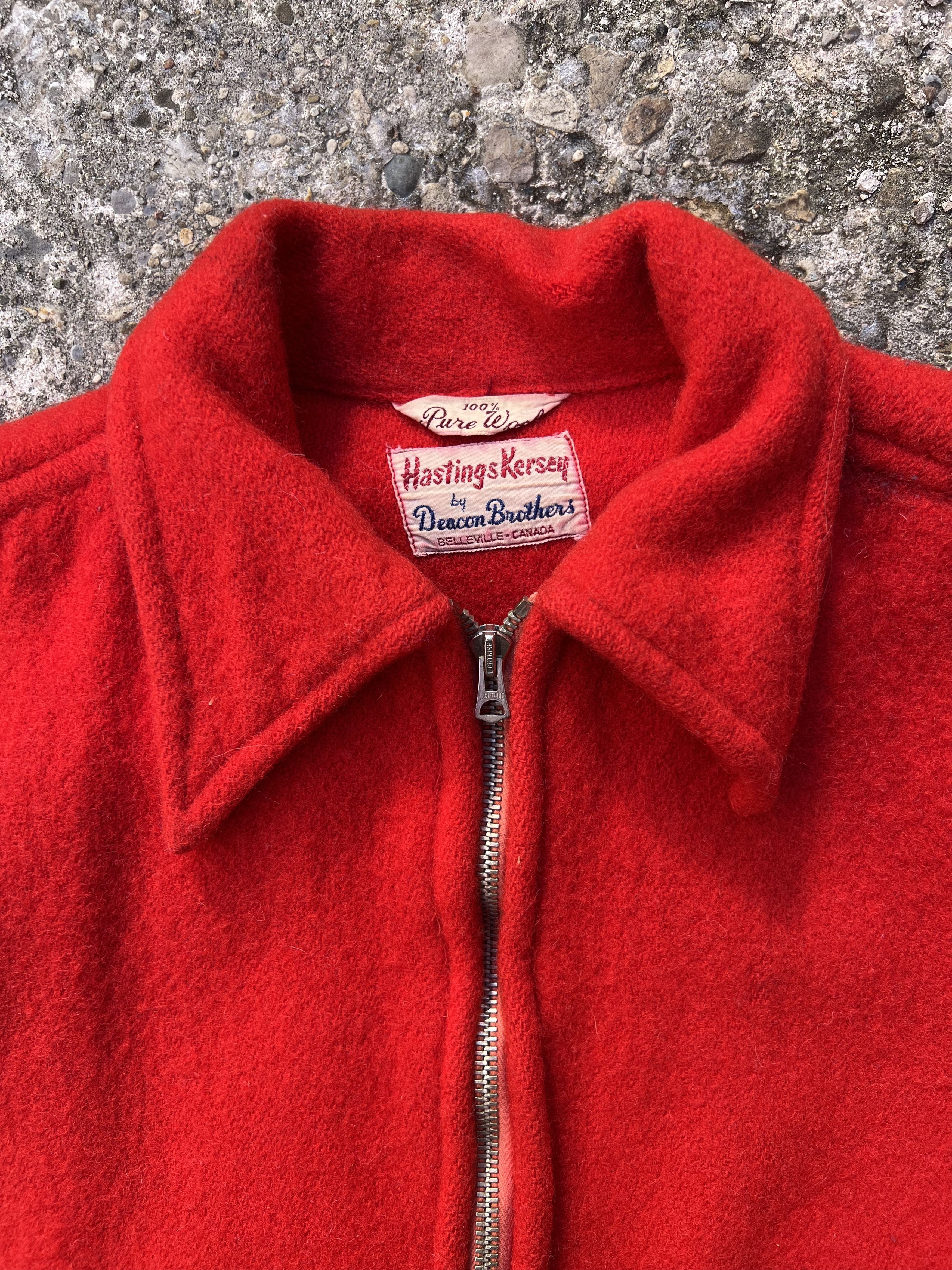 Vintage True VTG 190's Hastings Kersey by Deacon Brother Wool Jacket Size US L / EU 52-54 / 3 - 4 Thumbnail