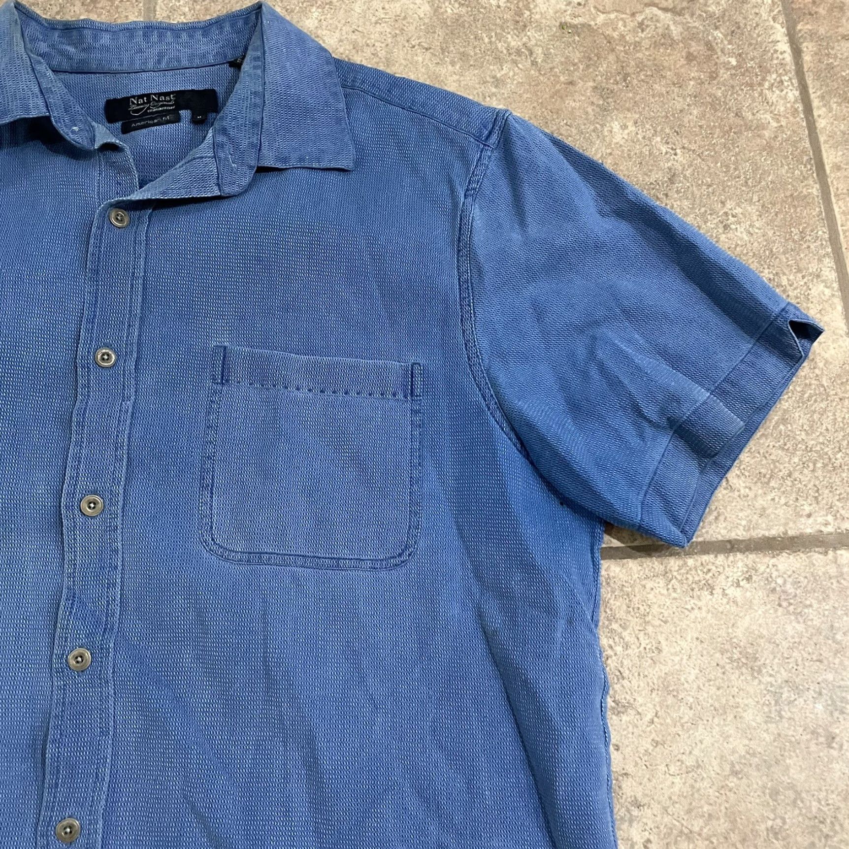 Nat Nast Nat Nast luxury originals Blue button down shirt American fit Mens Size M Size US M / EU 48-50 / 2 - 2 Thumbnail