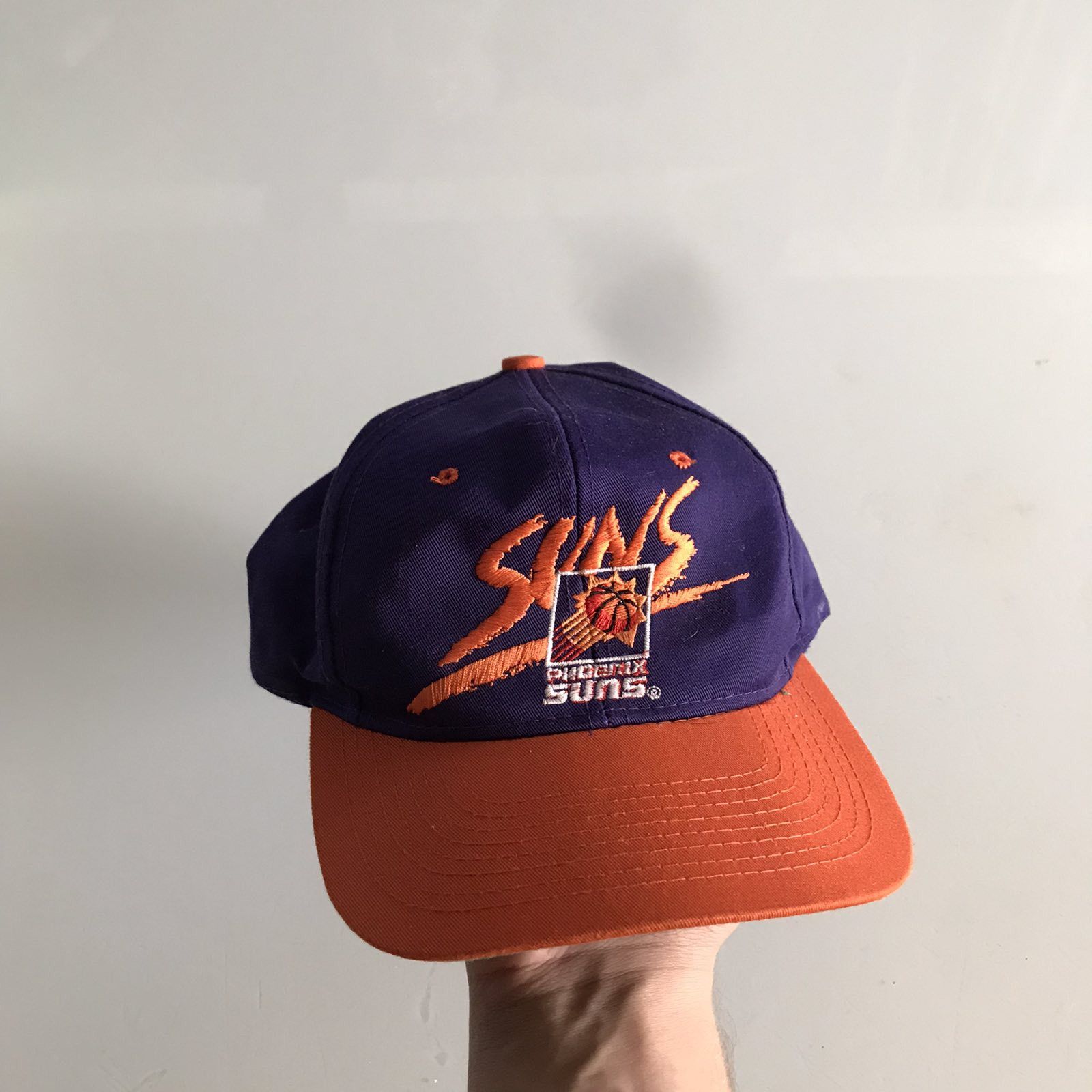 NBA Vintage 90s Phoenix Suns Basketball Cap NBA SnapBack Hat Size ONE SIZE - 1 Thumbnail