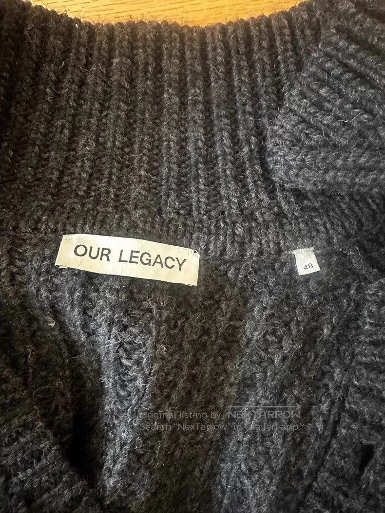 Our Legacy Our Legacy Dark Gray Wool Knit Sweater Size US M / EU 48-50 / 2 - 3 Thumbnail