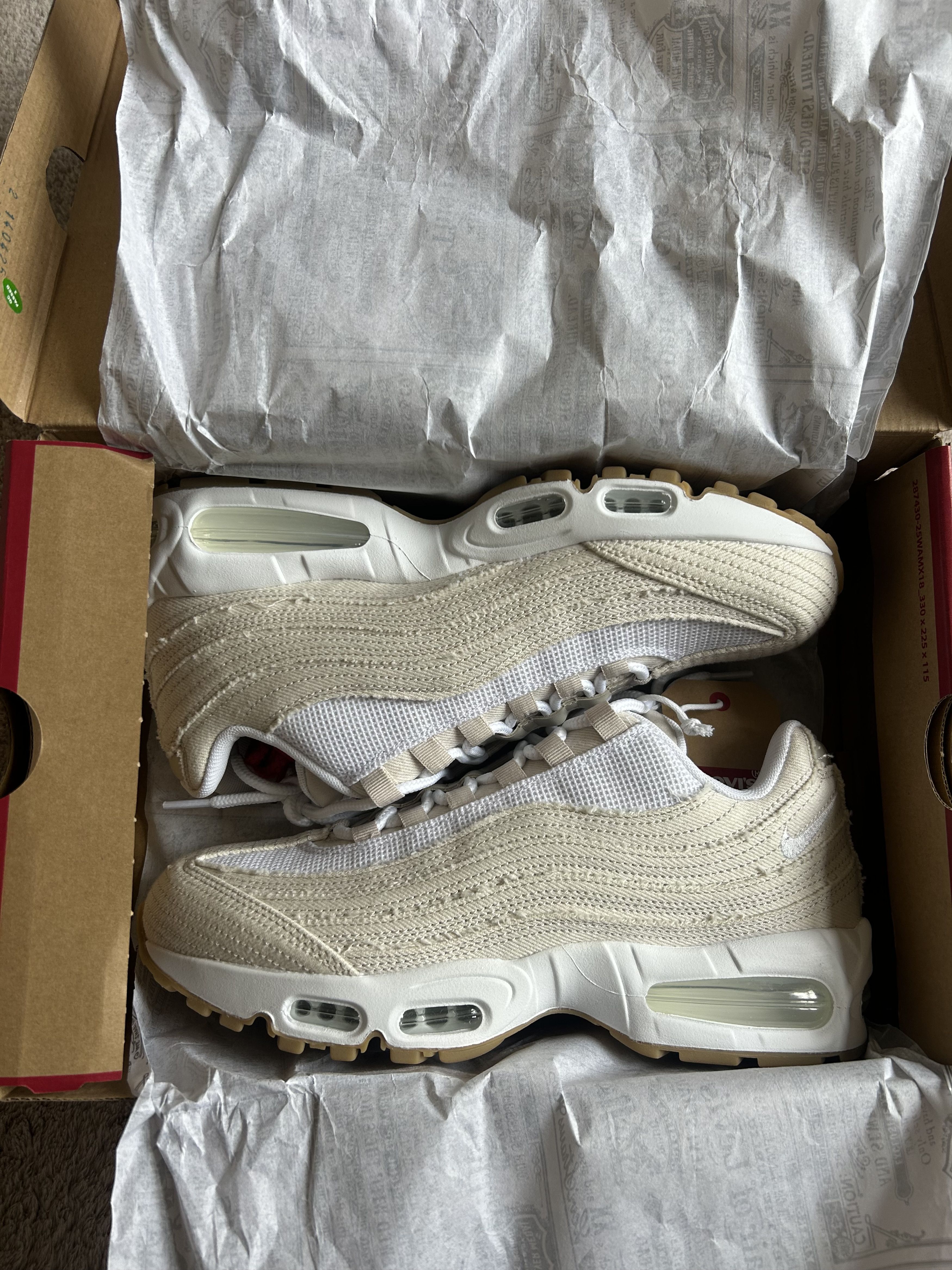 Levi's × Nike Nike x Levis Air Max 95 “LT OREWOOD” Size US 9 / EU 42 - 1 Thumbnail