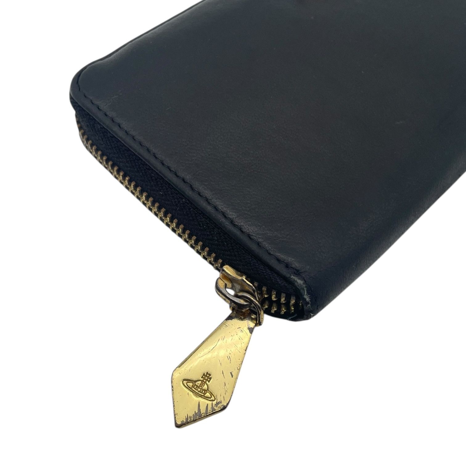 Vivienne Westwood Vivienne Westwood Leather Wallet Orb Logo Zip Around Black Size ONE SIZE - 5 Thumbnail