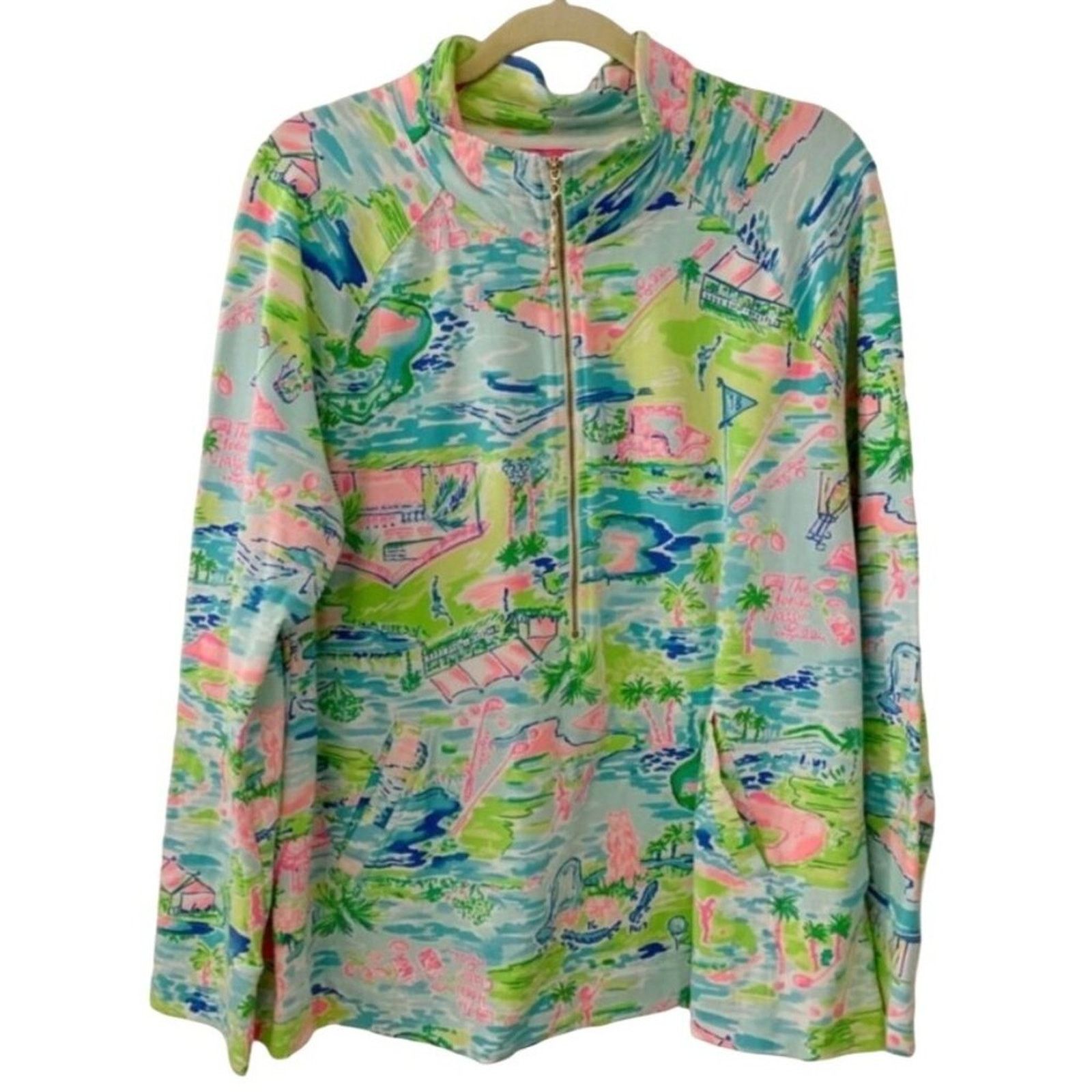 Lilly Pulitzer Lilly Pulitzer Popover Honda Classic Medium Like New Size M / US 6-8 / IT 42-44 - 3 Thumbnail