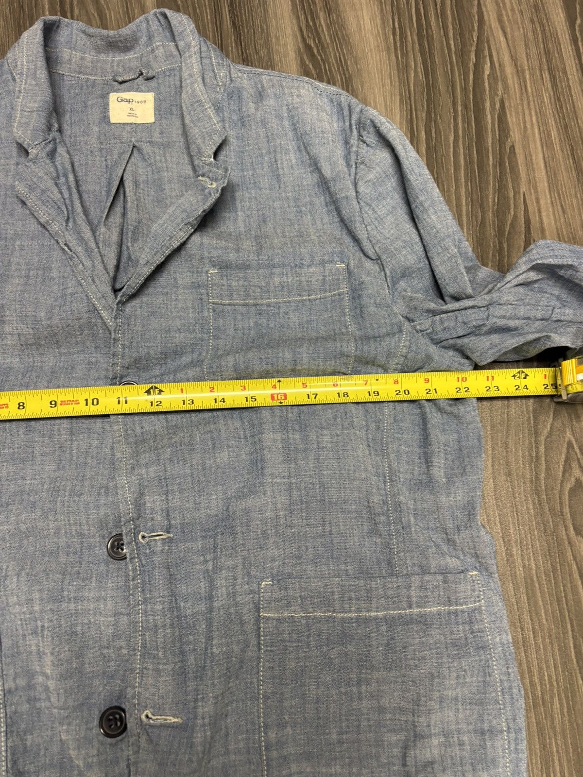 Gap Gap 1969 Blue Cotton Blazer Size XL Size US XL / EU 56 / 4 - 5 Thumbnail