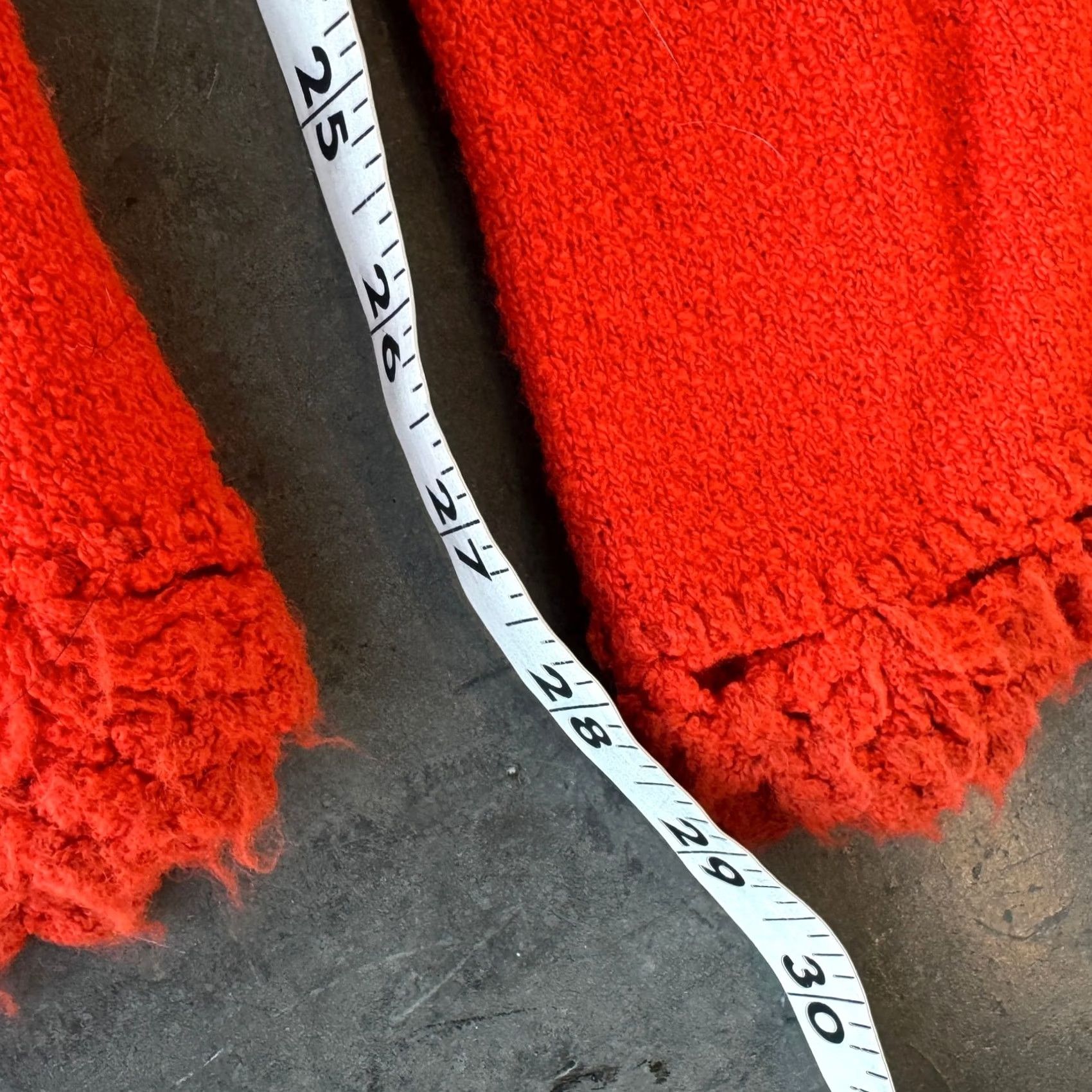 Vintage VINTAGE Y2K Boho Bright Orange Wide Leg Lace Knit Lounge Women Small Shirt Size ONE SIZE - 4 Thumbnail