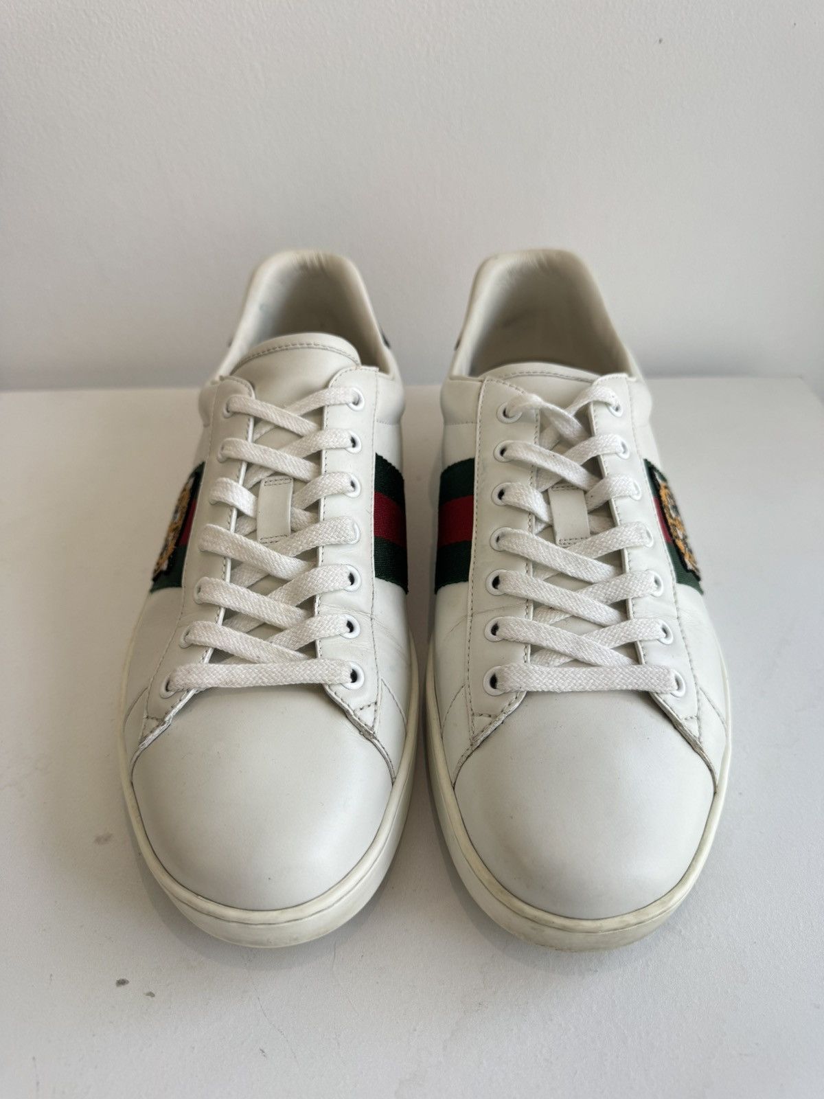 Gucci Gucci White Tiger Face Leather Sneakers Size US 10.5 / EU 43-44 - 2 Thumbnail