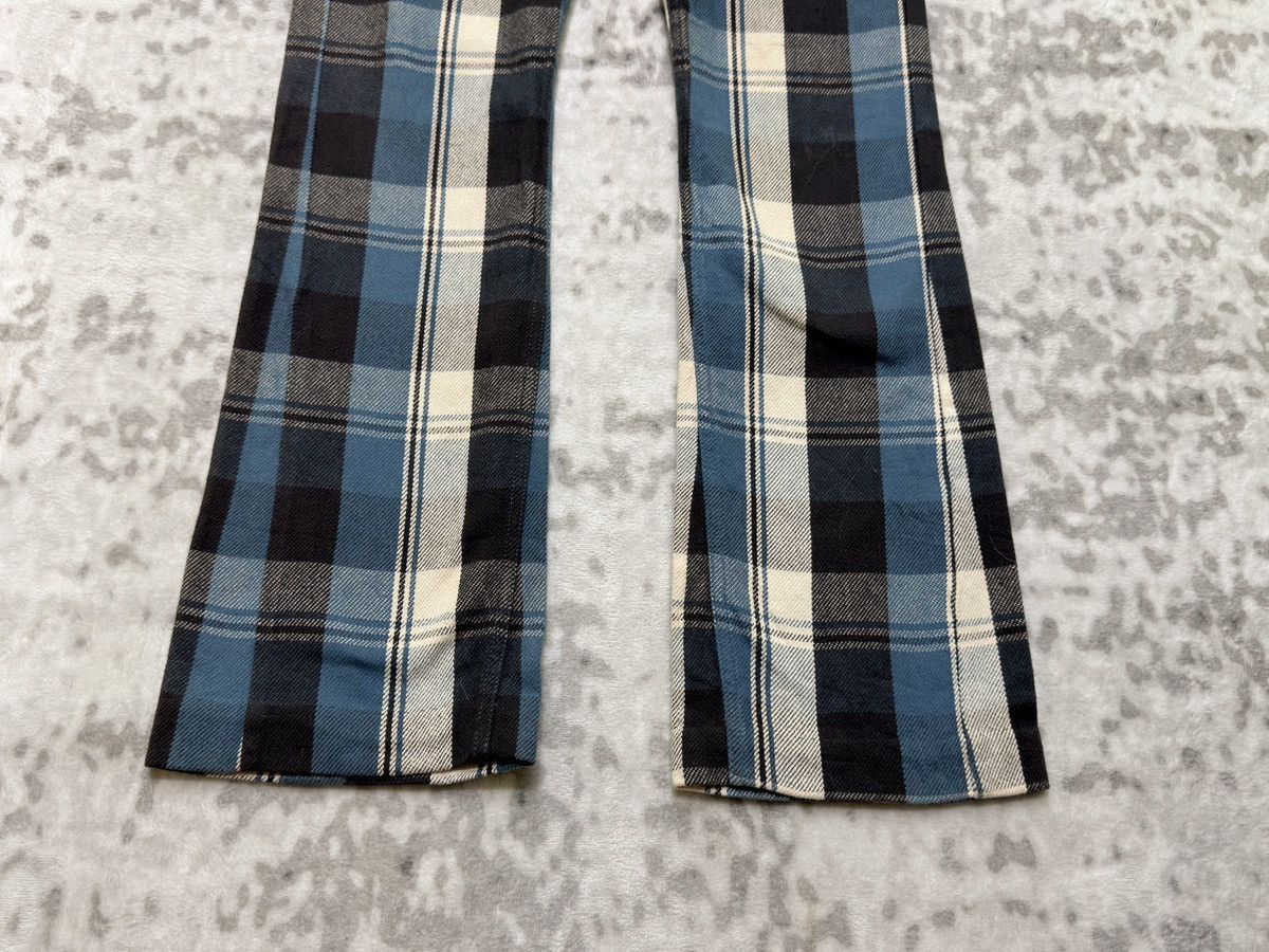 Kapital Vintage Gilfy Plaid Flare Double Waist Low Rise Cropped Pant Size US 28 / EU 44 - 7 Thumbnail