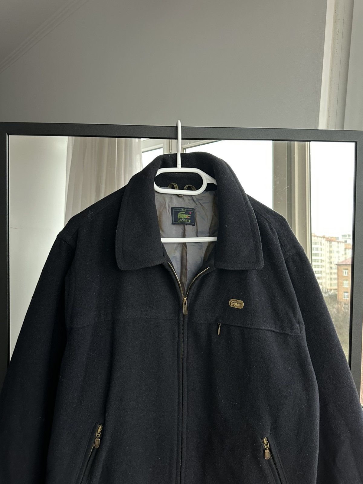 Lacoste Vintage Lacoste Wool Men’s Navy 90s Jacket Sz M-L Size US M / EU 48-50 / 2 - 2 Thumbnail