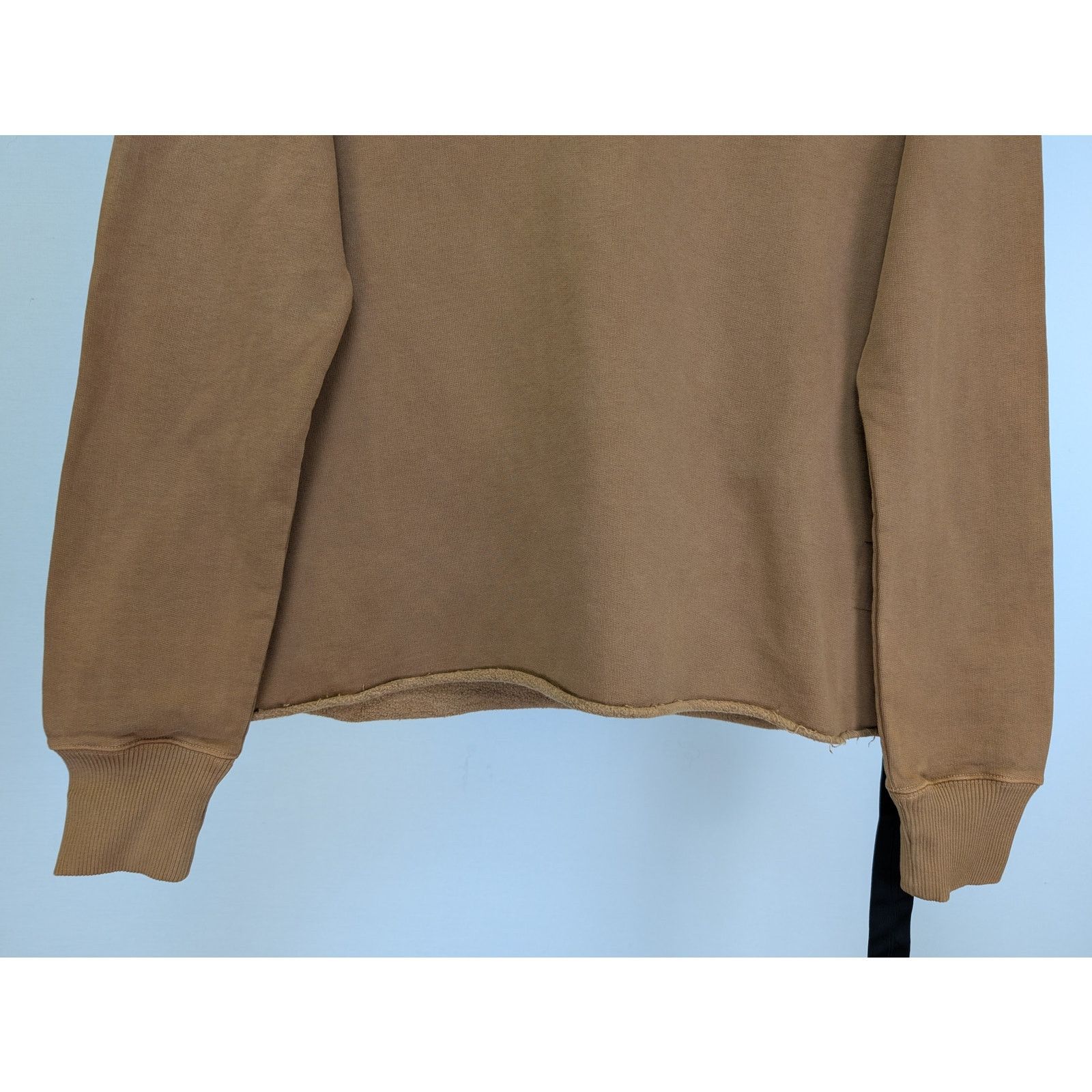 Rick Owens o1rshd1 Crewneck Sweatshirt in Khaki Brown Size US L / EU 52-54 / 3 - 3 Thumbnail