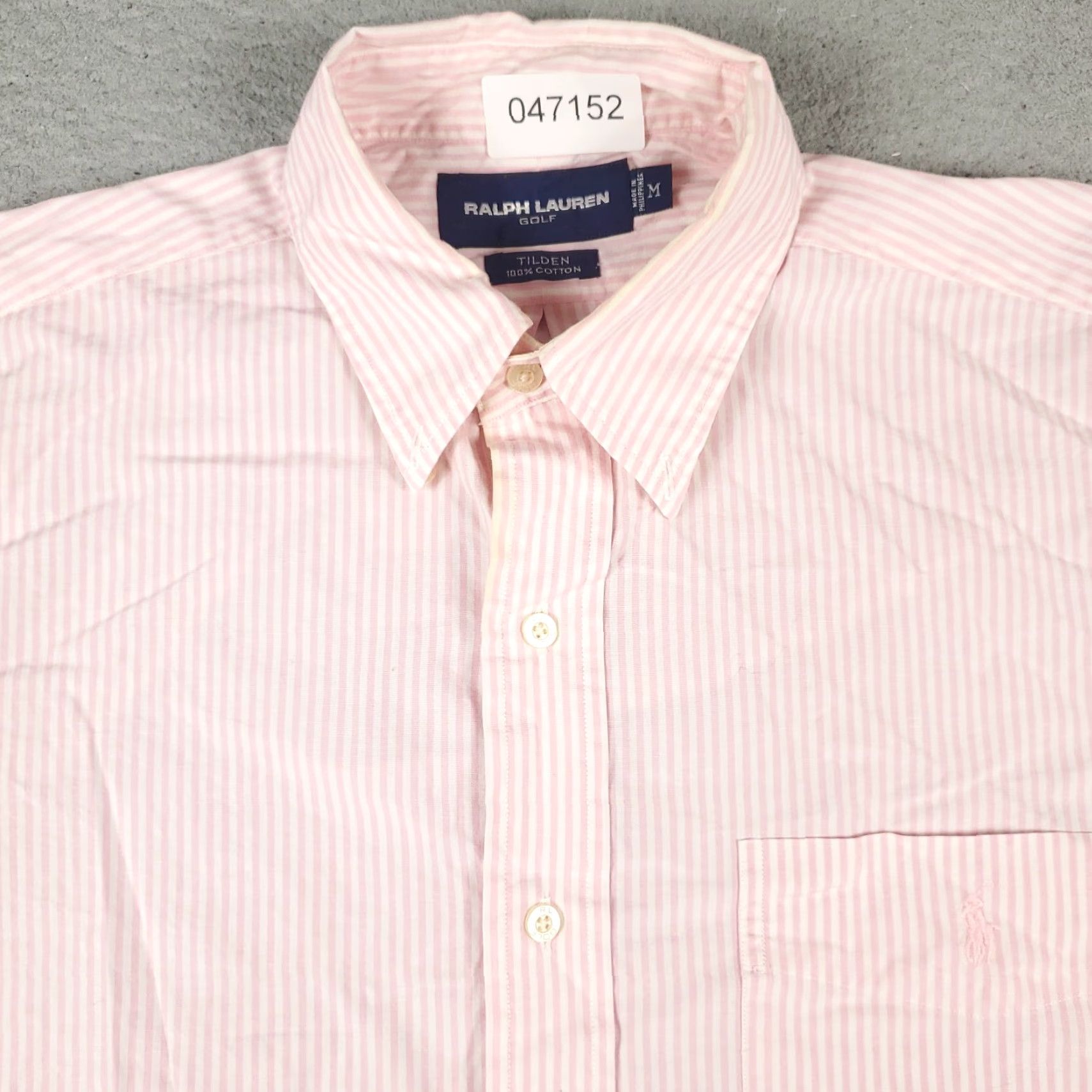 Ralph Lauren Ralph Lauren Button-Up Shirt Mens Medium Pink Striped Short Sleeve Classic Preppy Size US M / EU 48-50 / 2 - 2 Thumbnail