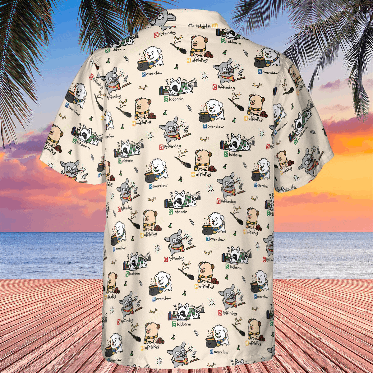 Designer Harry Potter Dog Funny Button Down Shirt Size US M / EU 48-50 / 2 - 3 Thumbnail