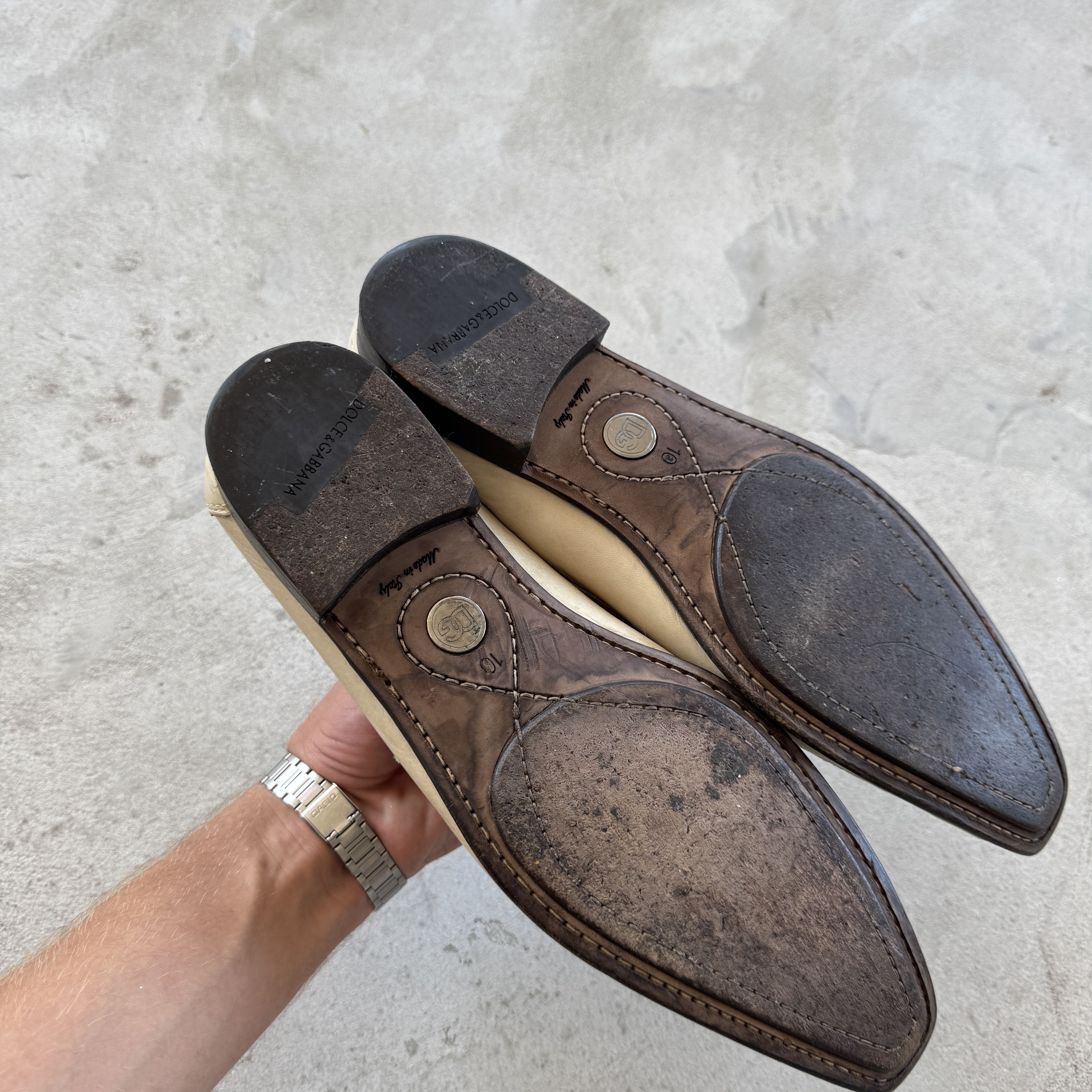Dolce & Gabbana Vintage 90s Dolce & Gabbana Leather Shoes Size US 10 / EU 43 - 7 Thumbnail