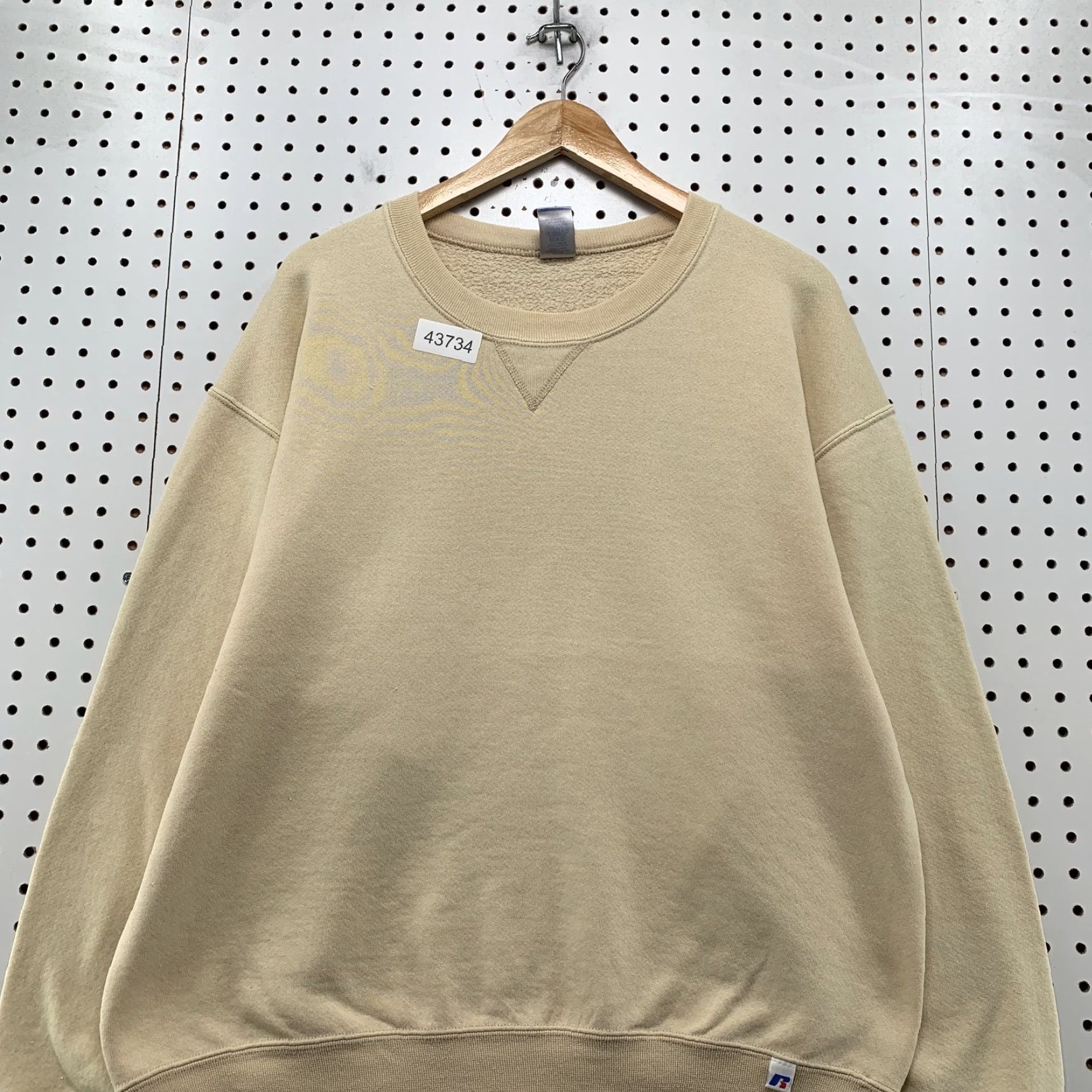 Russell Athletic VINTAGE Russell Athletic Crewneck Sweatshirt Men L Beige Dri-Power Long Sleeve 80s 90s Mens Size US L / EU 52-54 / 3 - 2 Thumbnail