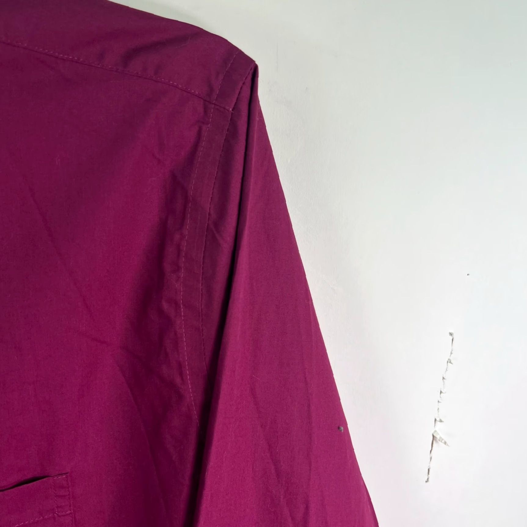 Vintage SYNRGY Shirt Mens Size 22/38 Purple Long Sleeve Button-Up Stretch Cotton Poly Blend Big & Tall Contemporary City Preppy Classic Designer Size US XXL / EU 58 / 5 - 2 Thumbnail