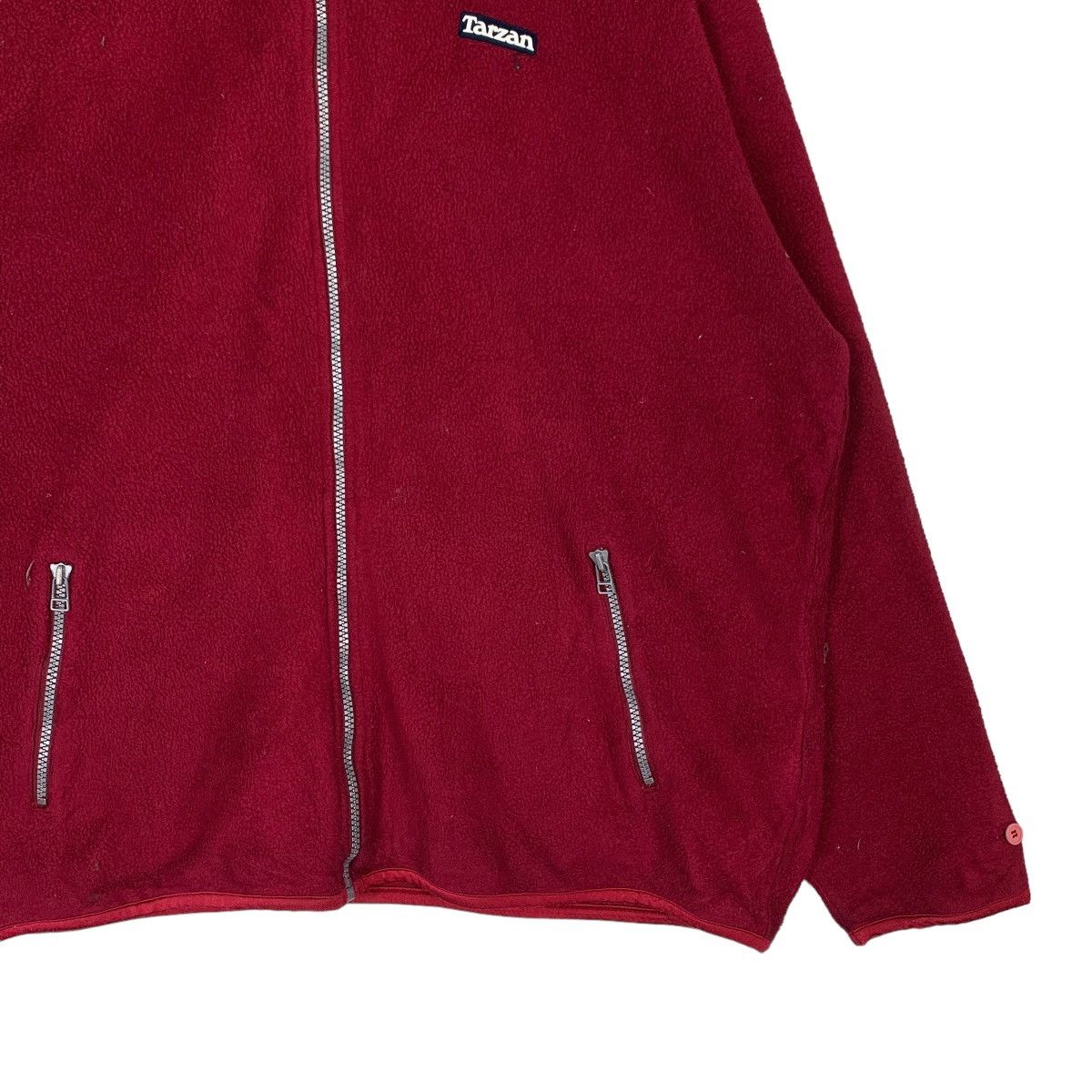 Japanese Brand TARZAN Red Fleece Jacket #1065-C48 Size US L / EU 52-54 / 3 - 4 Thumbnail