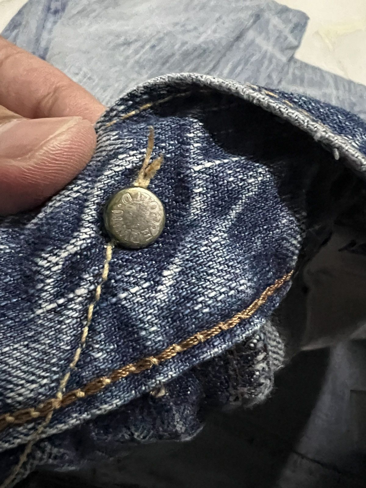 Japanese Brand 💥Rare💥Edwin 503 Honeycomb Faded Jean Very Rare Size US 34 / EU 50 - 20 Thumbnail