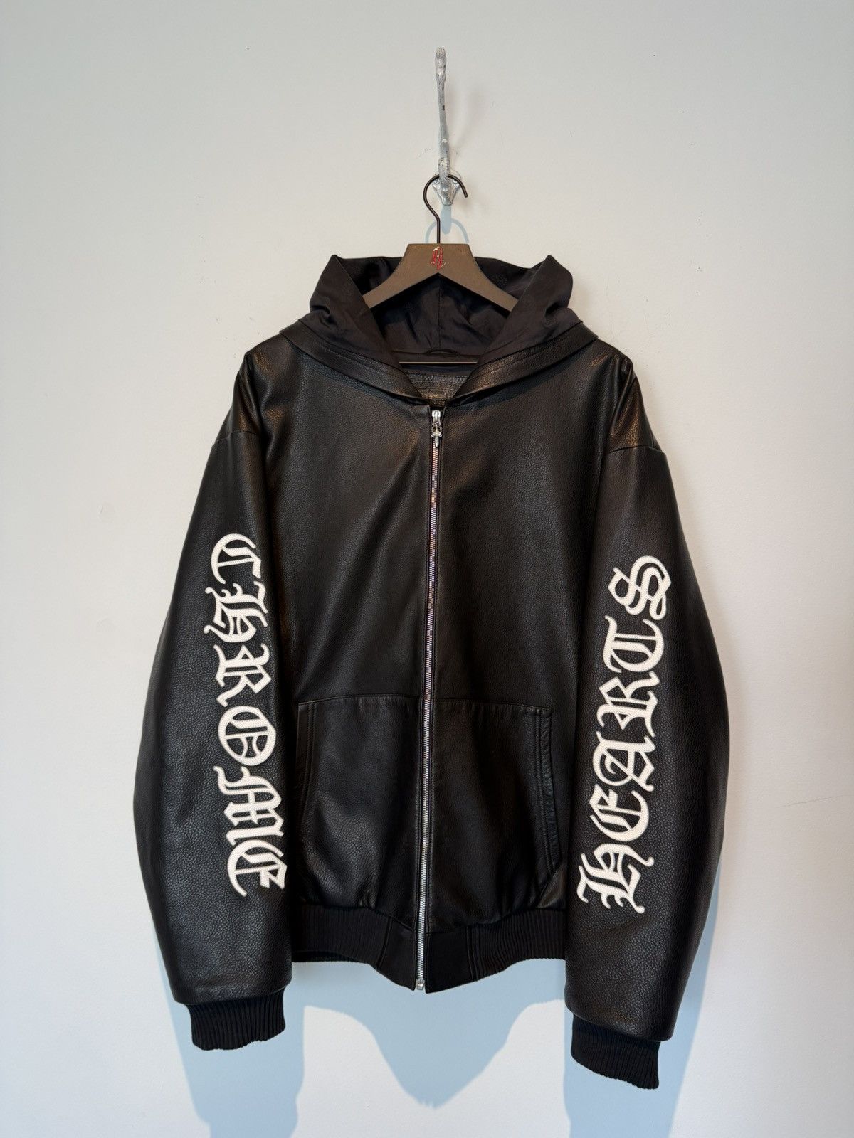 Chrome Hearts Chrome Hearts Leather Hooded Jacket Size US S / EU 44-46 / 1 - 15 Thumbnail