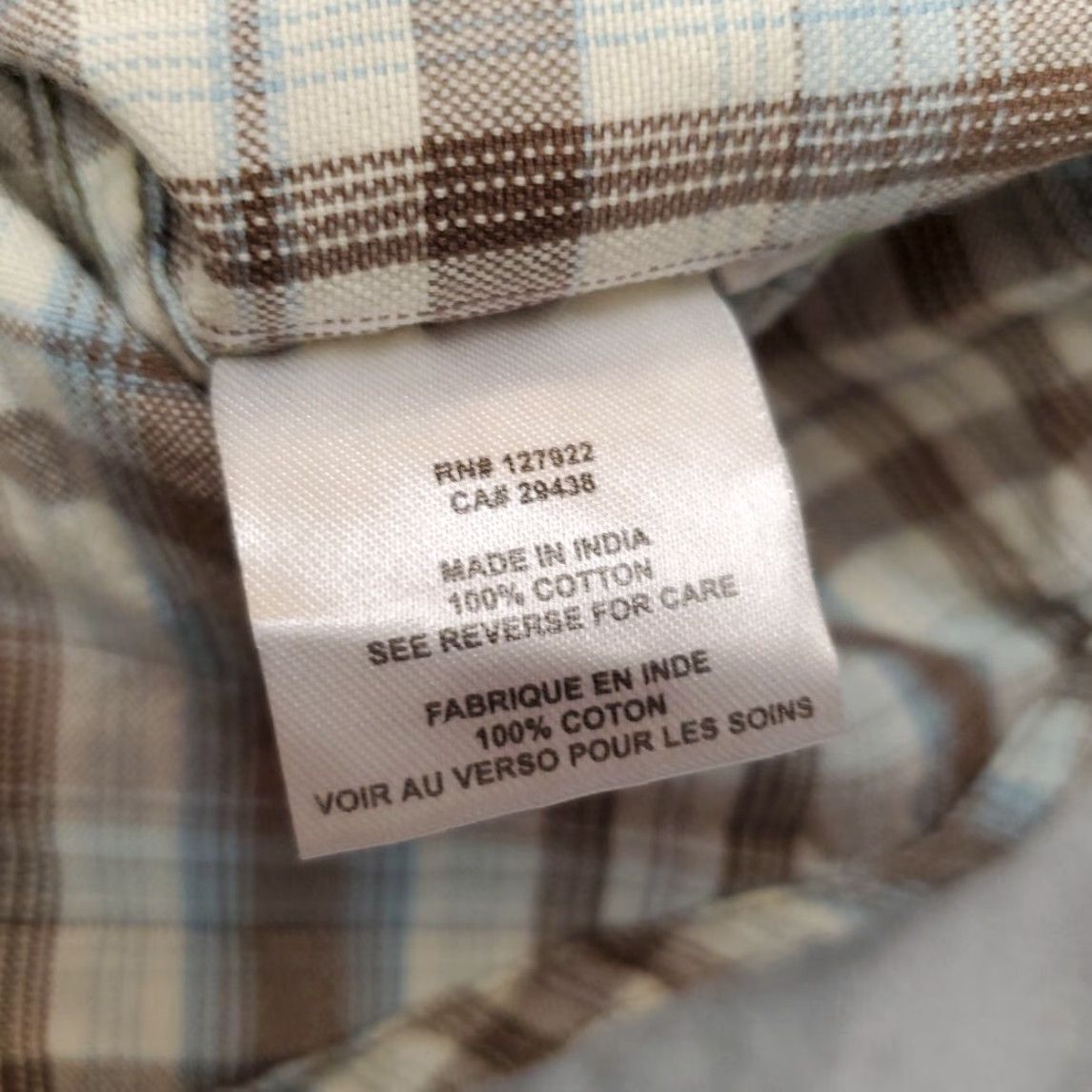 Mountain Khakis VINTAGE Mountain Khakis Shirt Mens M Brown Plaid Rodeo Pearl Snap Button Short Sleeve Size US M / EU 48-50 / 2 - 6 Thumbnail
