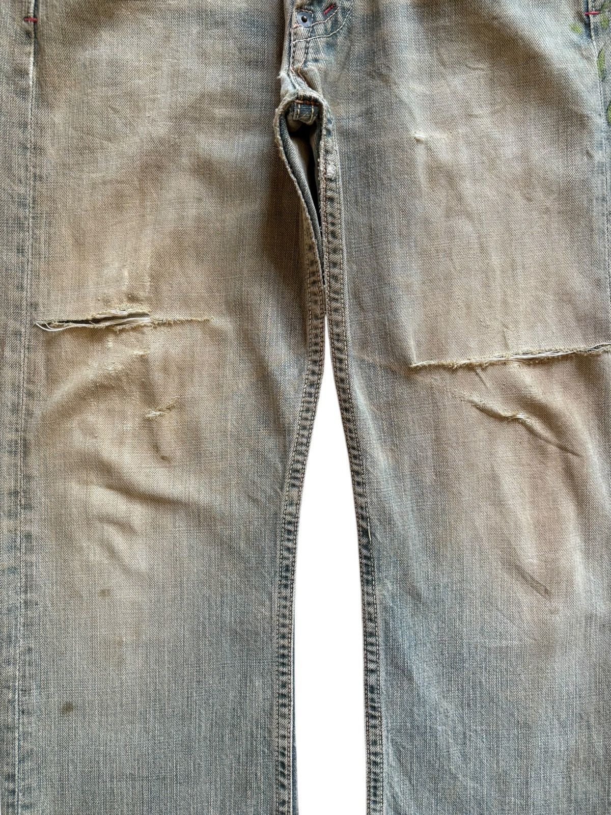 Mizra Jeans Kyoto Vintage Mizra Kyoto Mud Wash Embellished Loose Baggy Jeans Size US 32 / EU 48 - 5 Thumbnail