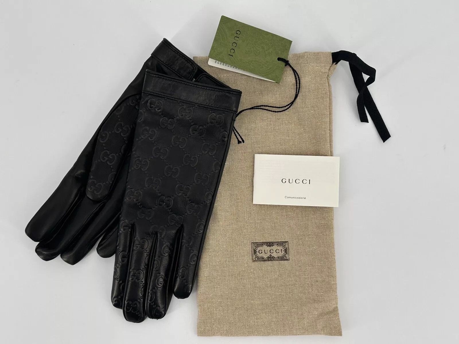 Gucci New Gloves Gucci -434211-Size-8-S Men's Size ONE SIZE - 4 Thumbnail