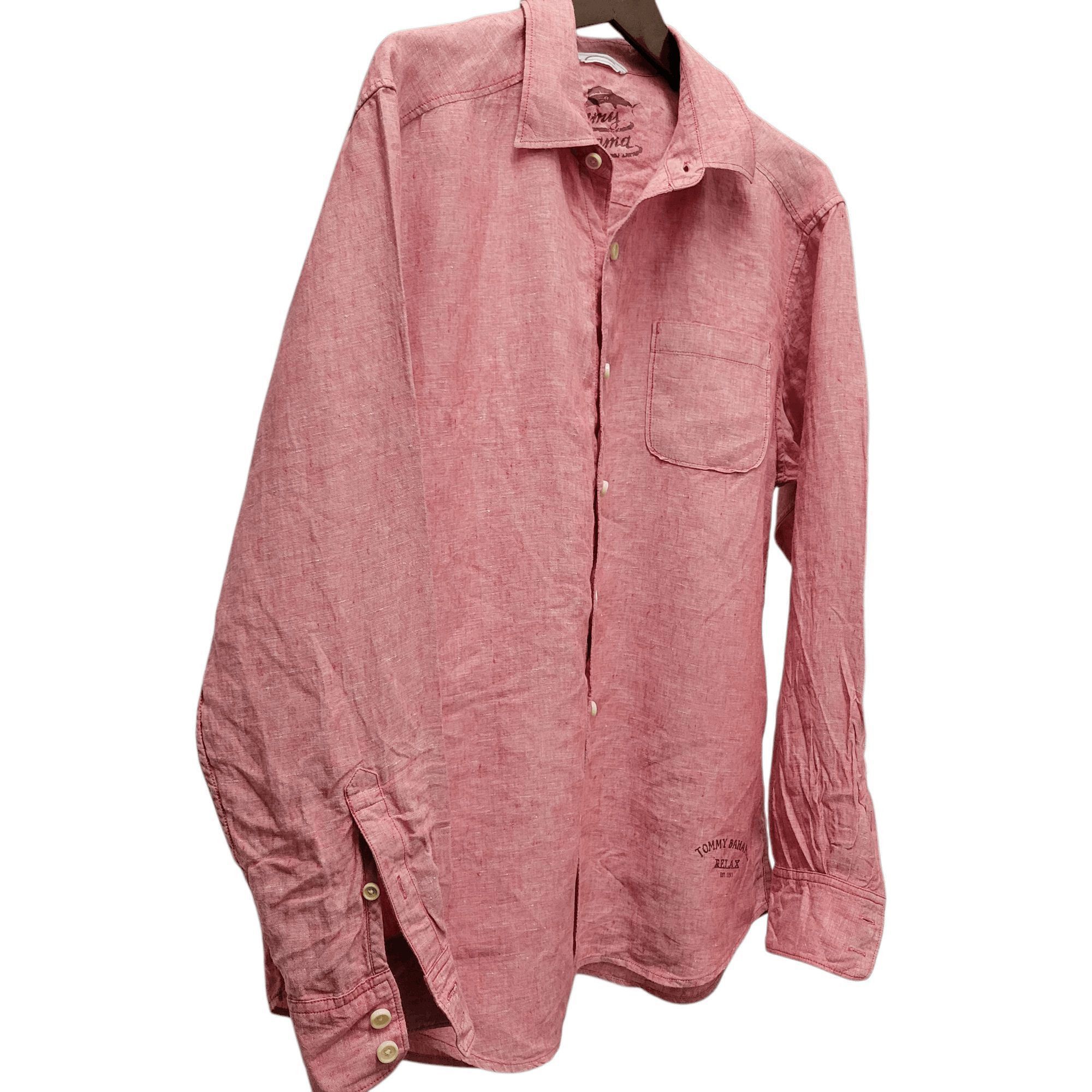 Tommy Bahama Tommy Bahama Mens Long-Sleeves 100% Linen Shirt Size Medium Size US M / EU 48-50 / 2 - 3 Thumbnail