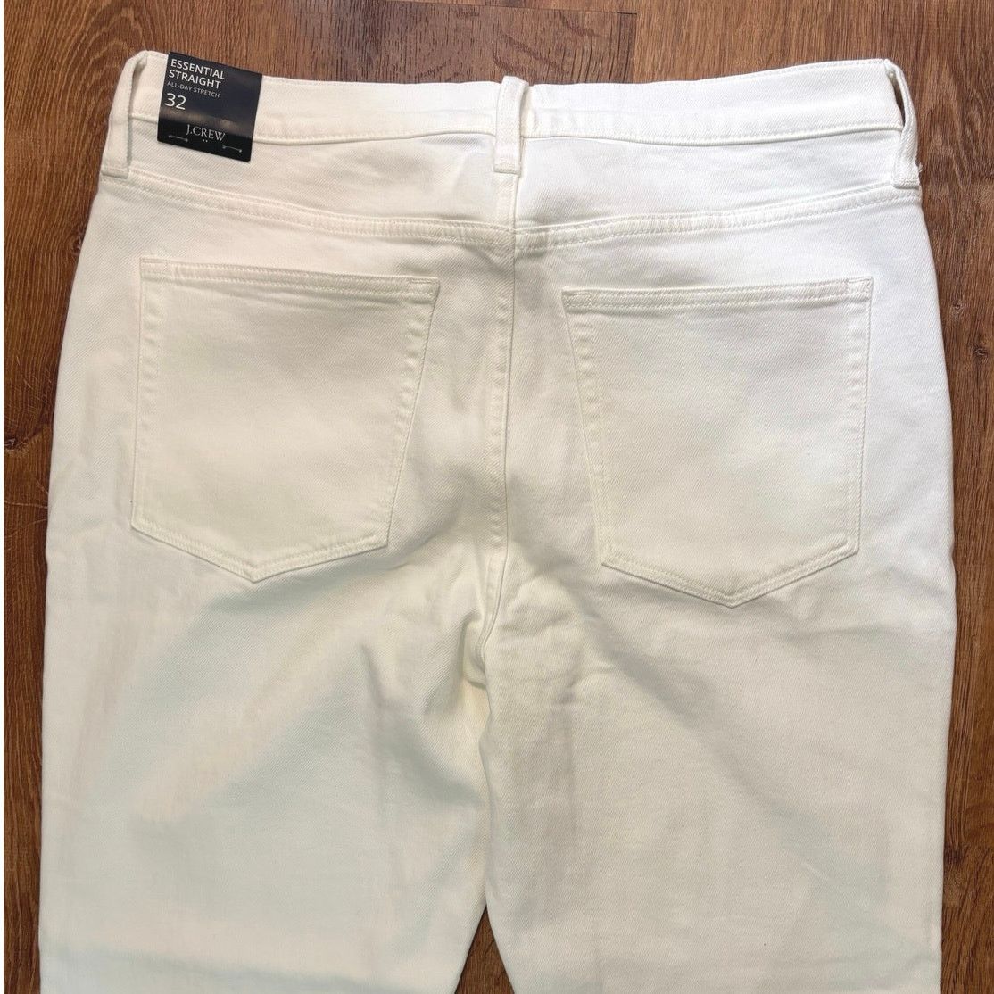 J.Crew NWT J.Crew Straight White Jean In All Day Stretchy Size 32 Size 32" / US 10 / IT 46 - 9 Thumbnail