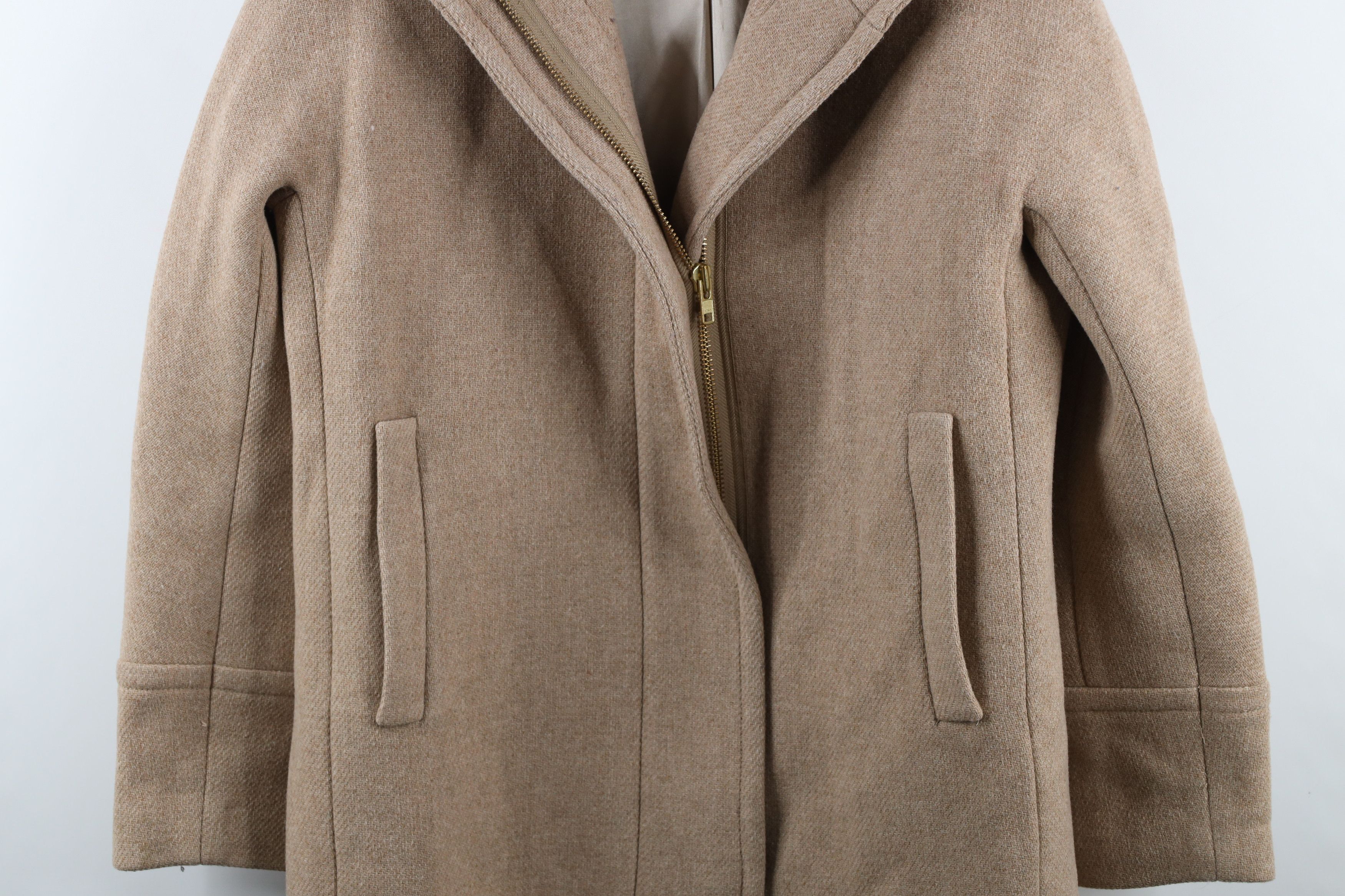 J.Crew × Vintage J Crew Cloth Nello Gori Cocoon Wool Coat Jacket Beige Size XL / US 12-14 / IT 48-50 - 3 Thumbnail