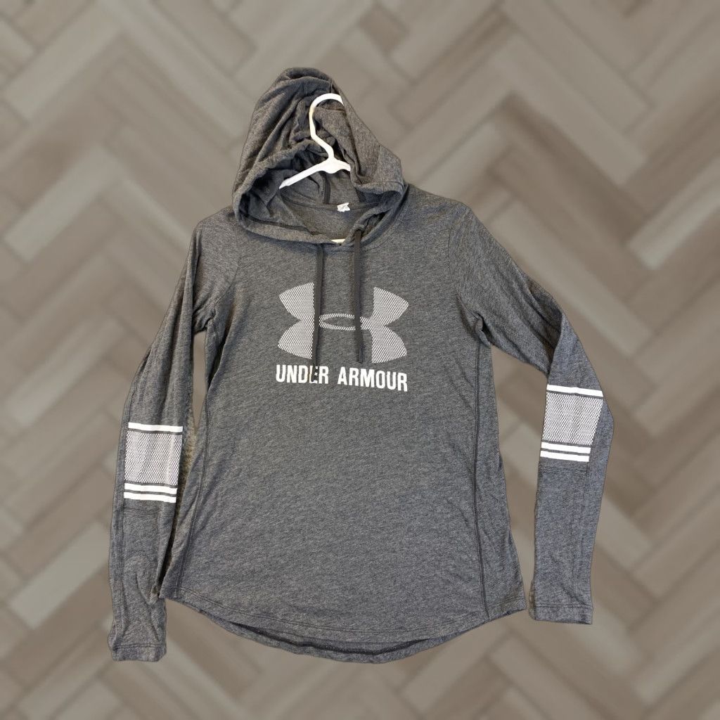 Under Armour Under Armour Pullover Hoodie Women XS Heat Gear Light Gray / 59-19 Buttery Breathable Logo Size XS / US 0-2 / IT 36-38 - 1 Thumbnail