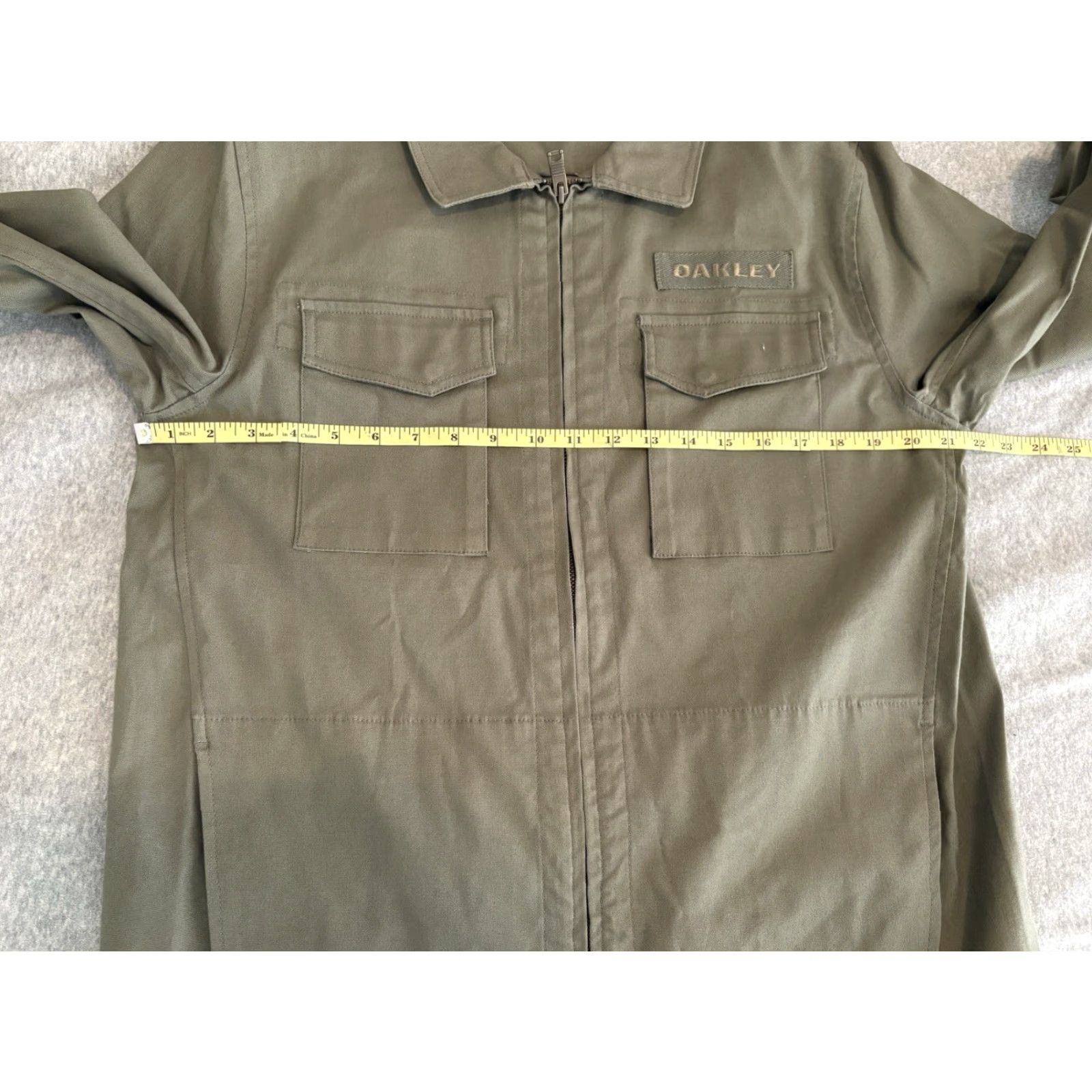 Oakley Oakley Jacket Military Full Zip Canvas Green L Logo Men Regular Size US L / EU 52-54 / 3 - 5 Thumbnail