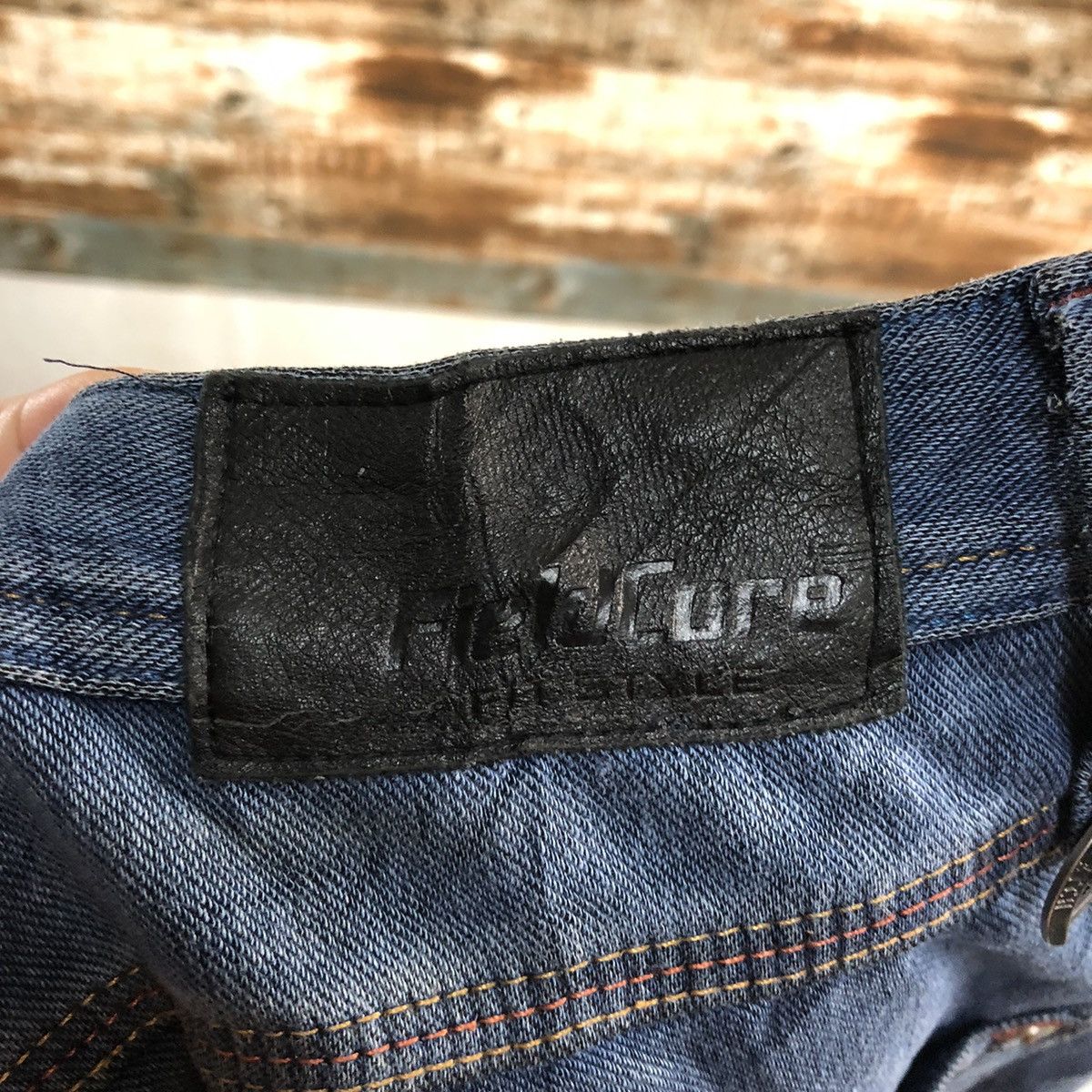 Japanese Brand Field Core Blue Distressed Denim Pants #A2138 Size US 33 - 21 Thumbnail