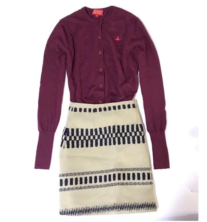 Vivienne Westwood Vivienne Westwood Planet Embroidered Brick Red Knitted Car Size L / US 10 / IT 46 - 3 Thumbnail
