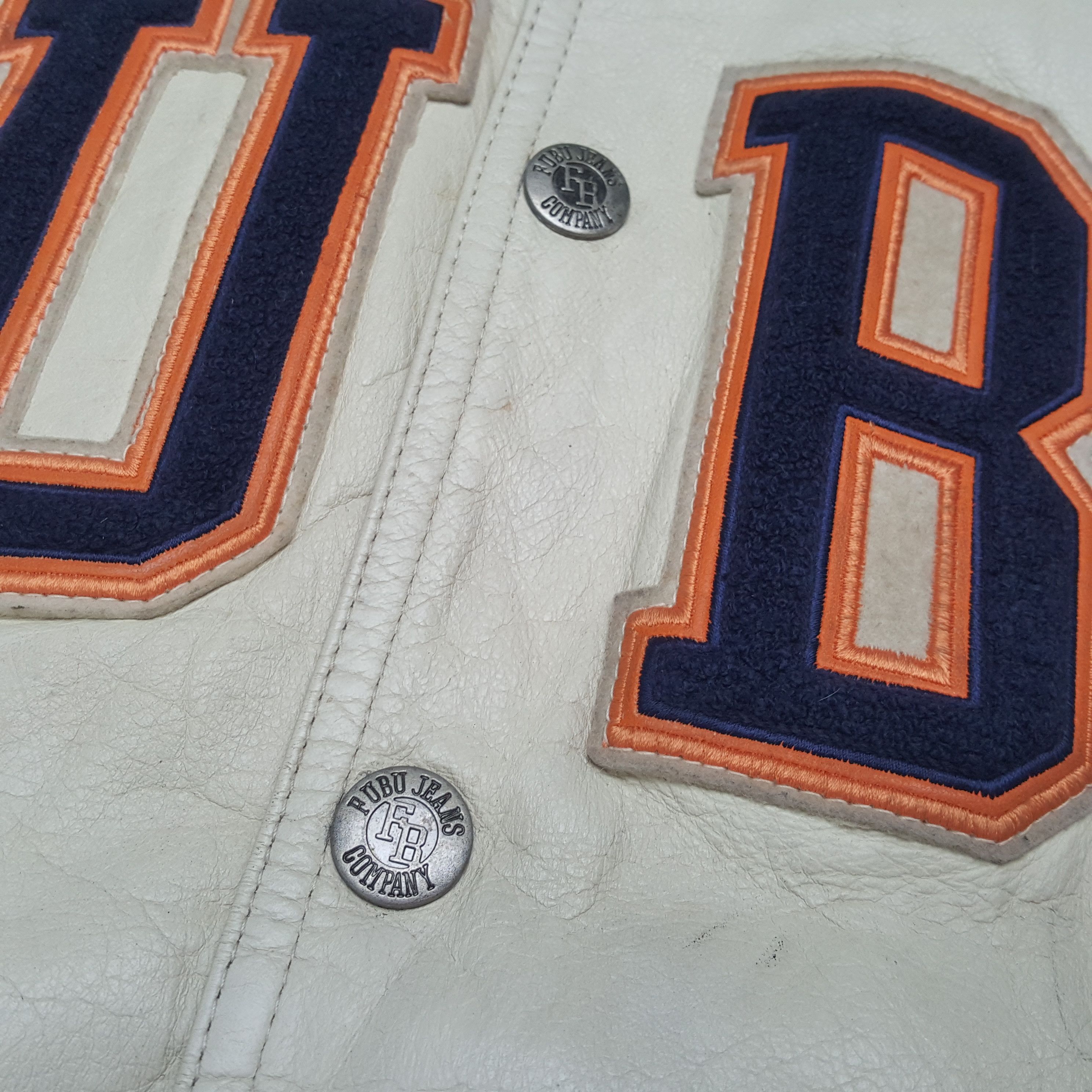 Fubu × Vintage Vintage FUBU Skateboard Streetwear Leather Jacket C286N4 Size US L / EU 52-54 / 3 - 5 Thumbnail