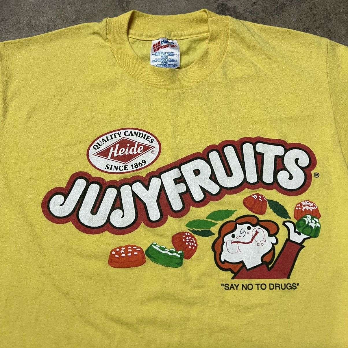 Hypebeast × Vintage Vintage 90’s JujyFruits Candy 🇺🇸 “Say No To Drugs” T-Shirt Size US M / EU 48-50 / 2 - 2 Thumbnail