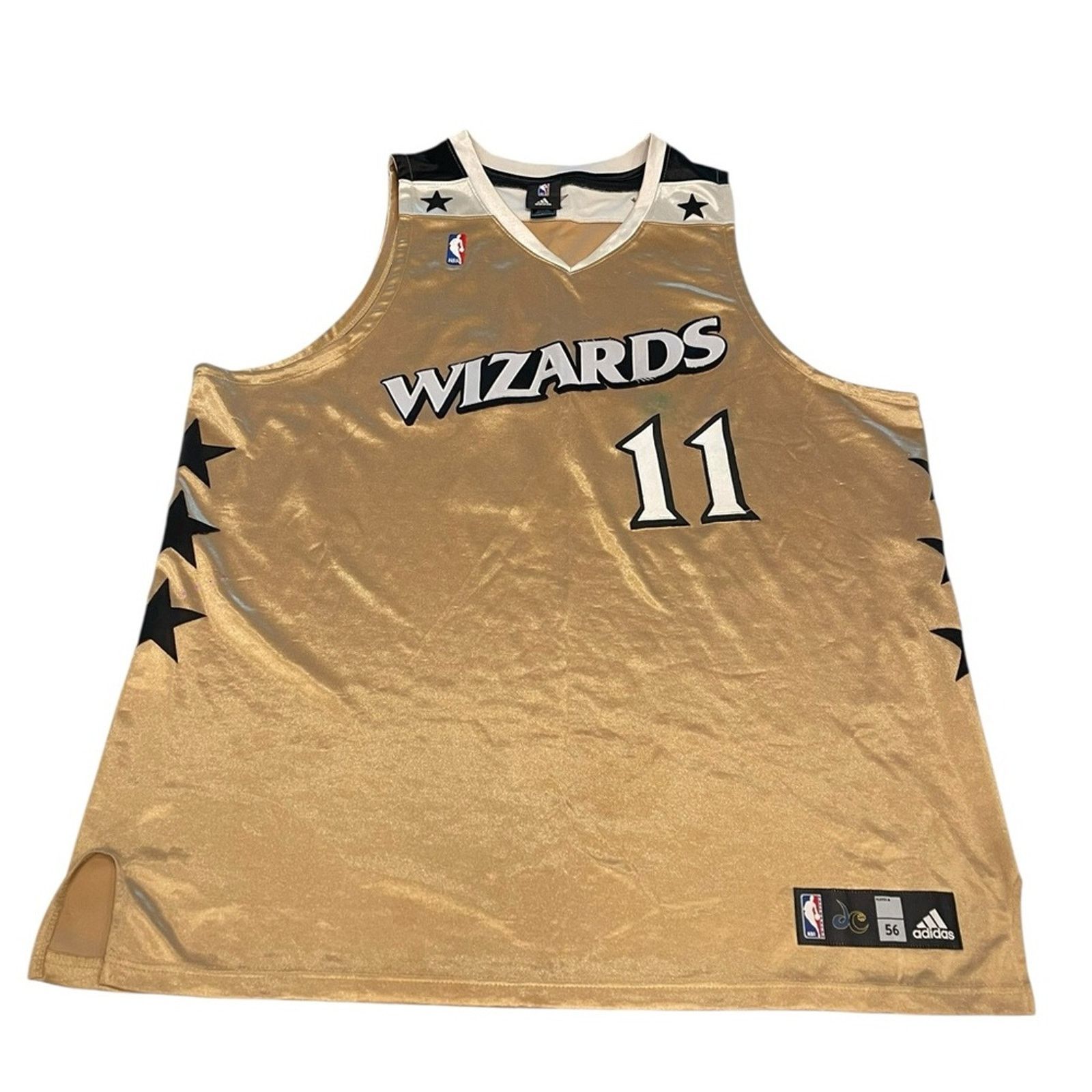 Adidas Washington Wizards Adidas Gold Arenas #11 N.HEWITT Jersey 56 Size US XL / EU 56 / 4 - 1 Thumbnail