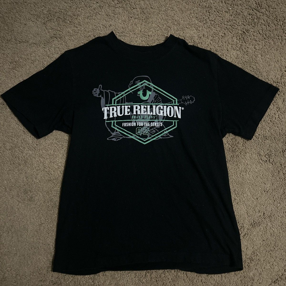 True Religion Black True Religion (Fashion for the senses) Tshirt Size US S / EU 44-46 / 1 - 1 Thumbnail