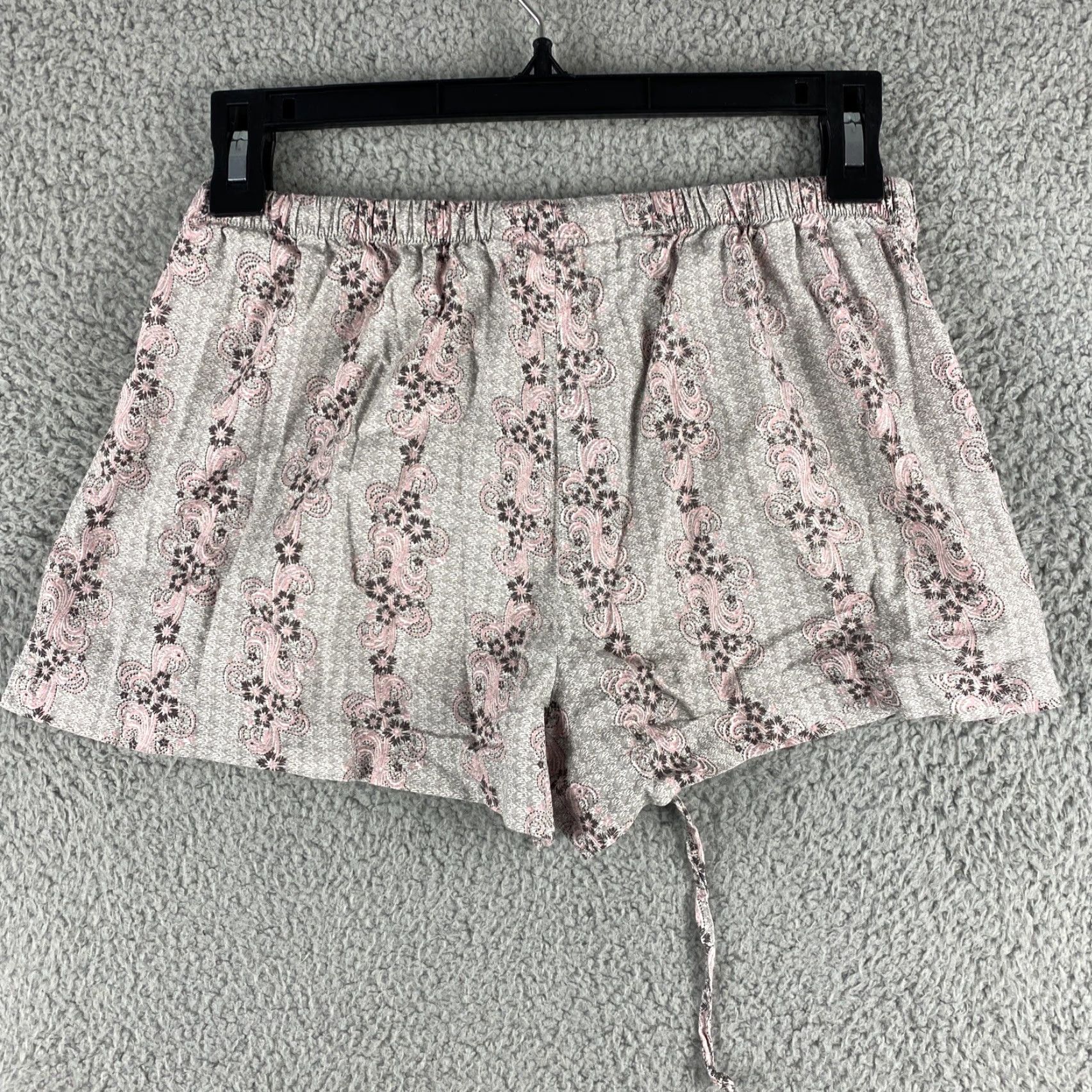 la Vie en Rose La Vie En Rose Sleep Shorts S Women Cotton Pink Gray Floral 39-3 Size 28" / US 6 / IT 42 - 7 Thumbnail