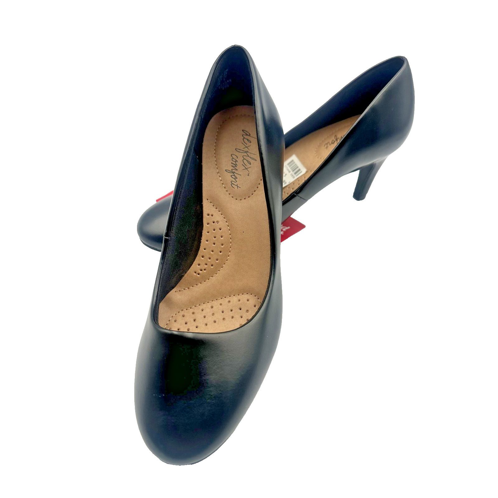 Other Dexflex Comfort Womens Round Toe Pump Heels Black Size: 5w Size US 5 / IT 35 - 2 Thumbnail