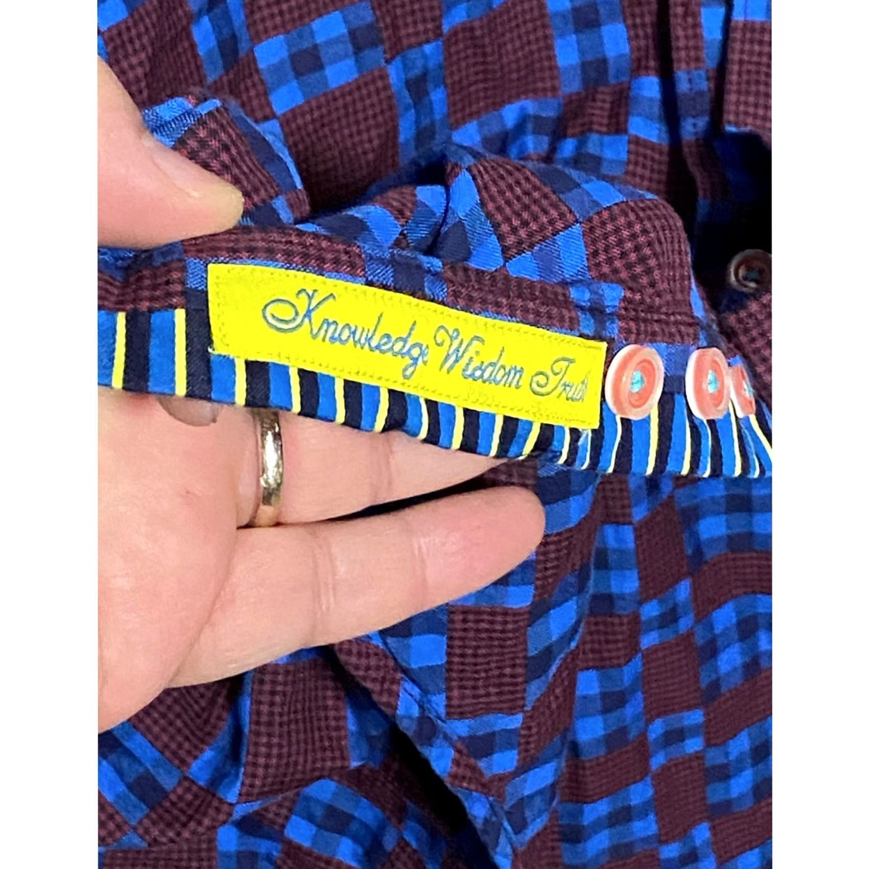 Robert Graham VINTAGE Robert Graham Button Shirt Mens L Flip Cuff Preppy Vacation Retro Artsy Eclectic Size US L / EU 52-54 / 3 - 7 Thumbnail