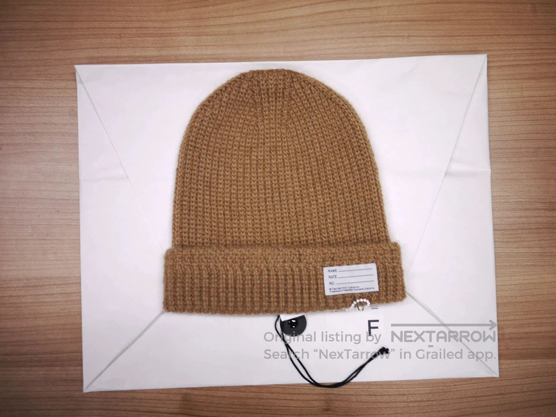 Visvim Brown Knit Beanie Hat. Size ONE SIZE - 1 Thumbnail