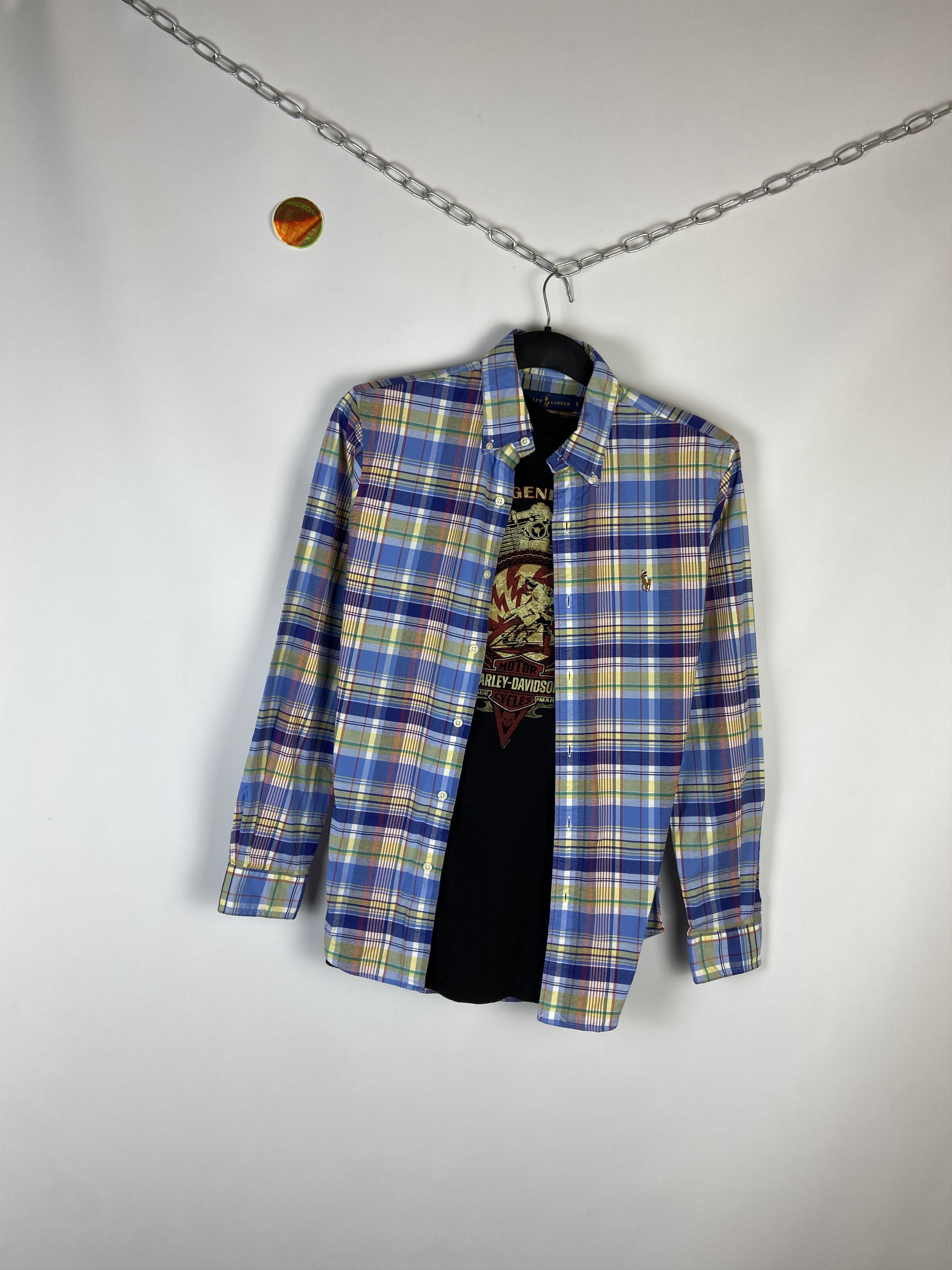 Flannel Flannel Polo Ralph Lauren Vintage Mens Shirt Size US S / EU 44-46 / 1 - 2 Thumbnail