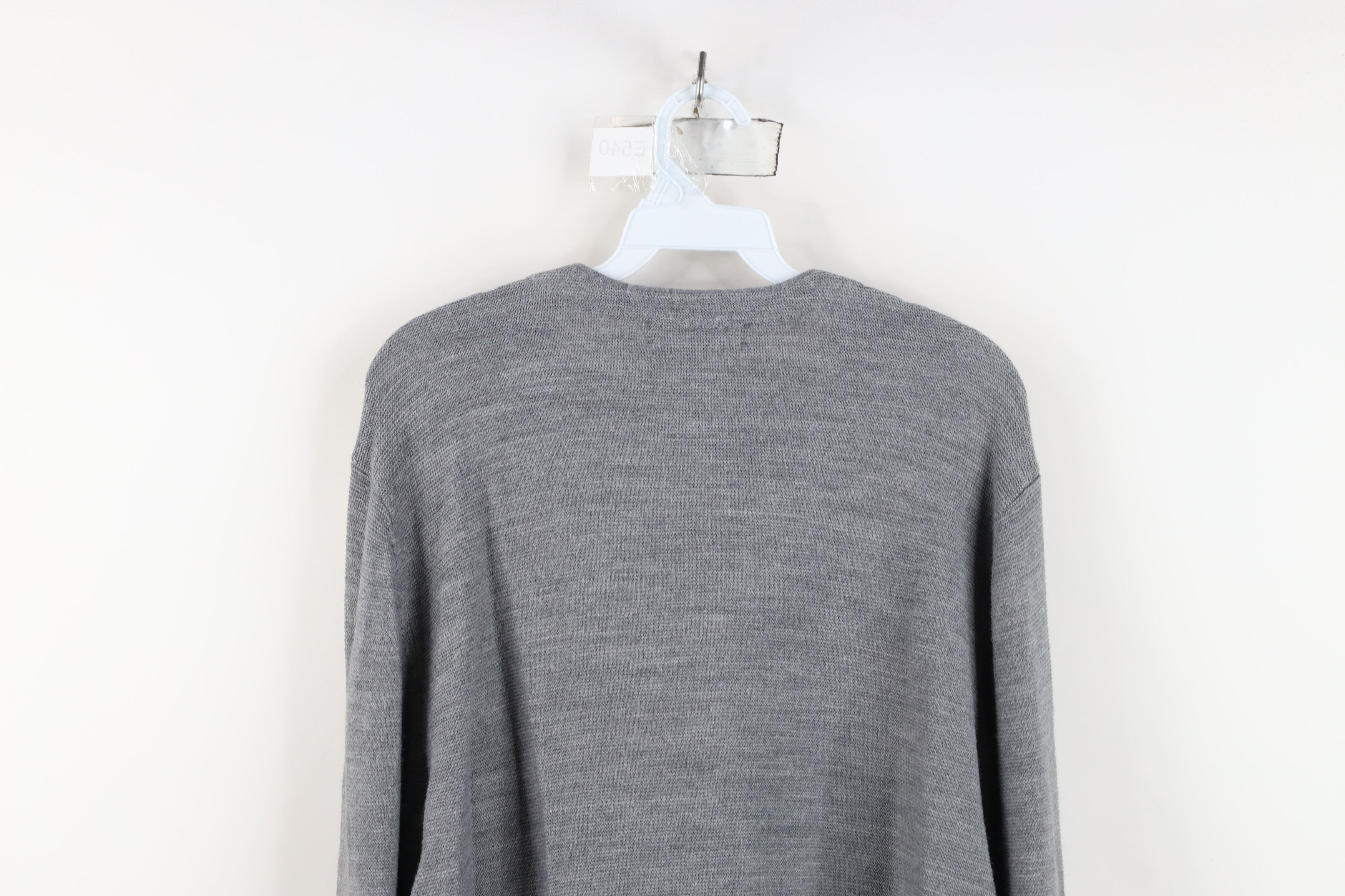 Vintage Vintage 90s Streetwear Button Cardigan Sweater Gray Acrylic Size US M / EU 48-50 / 2 - 12 Thumbnail