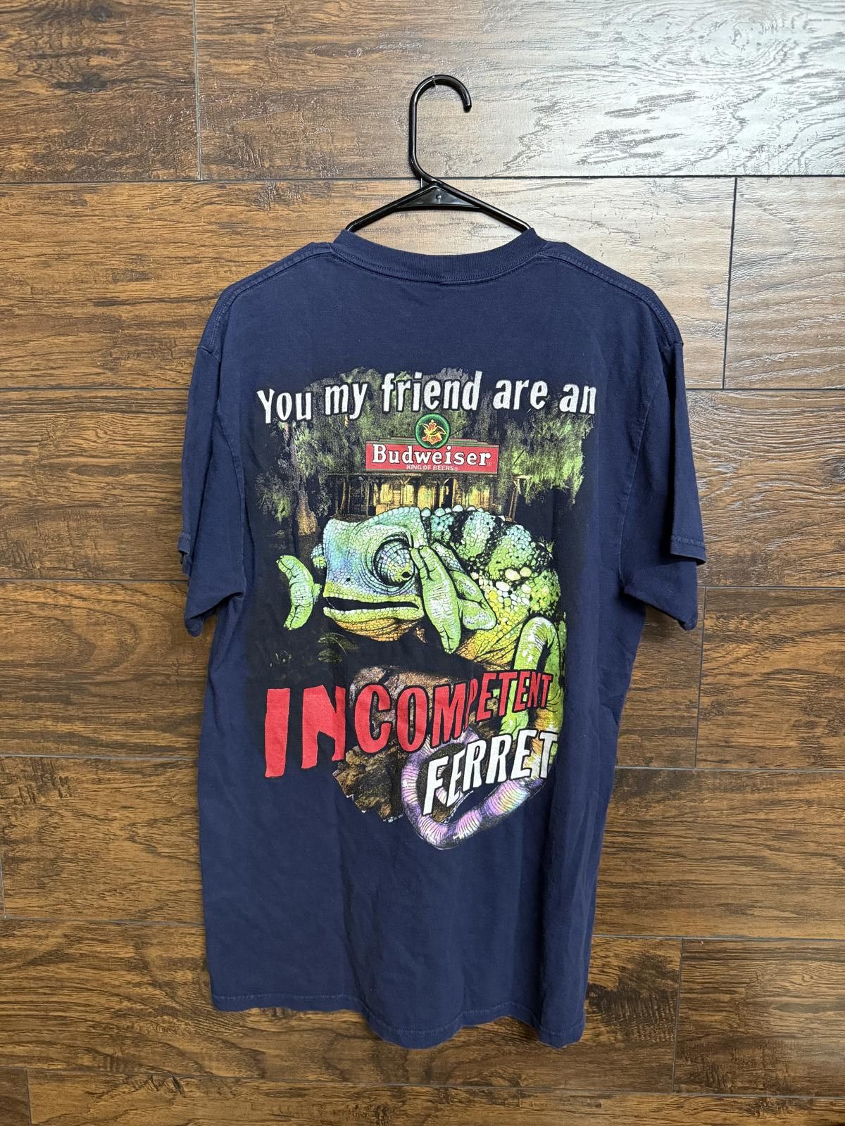Designer Budweiser Lizard Commercial T-shirt Incompetent Ferret Size US XL / EU 56 / 4 - 1 Thumbnail